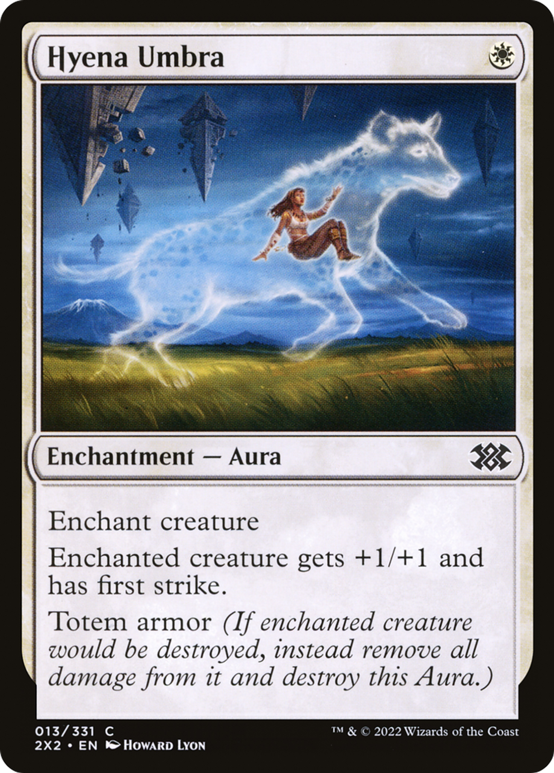Hyena Umbra — Double Masters 2022 — Magic: The Gathering