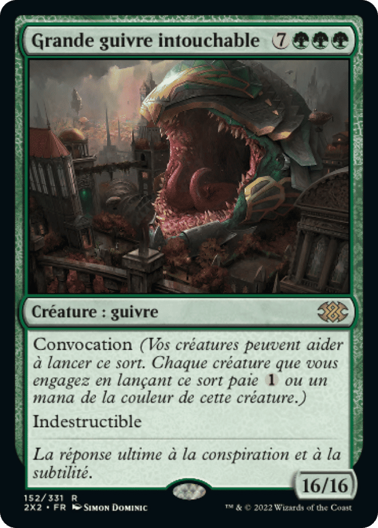 Grande guivre intouchable — Double Masters 2022 — Magic: The Gathering