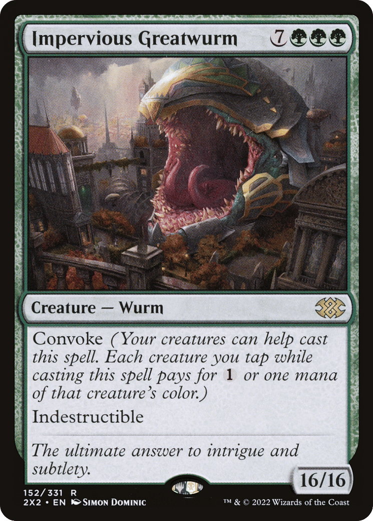 Impervious Greatwurm — Double Masters 2022 — Magic: The Gathering