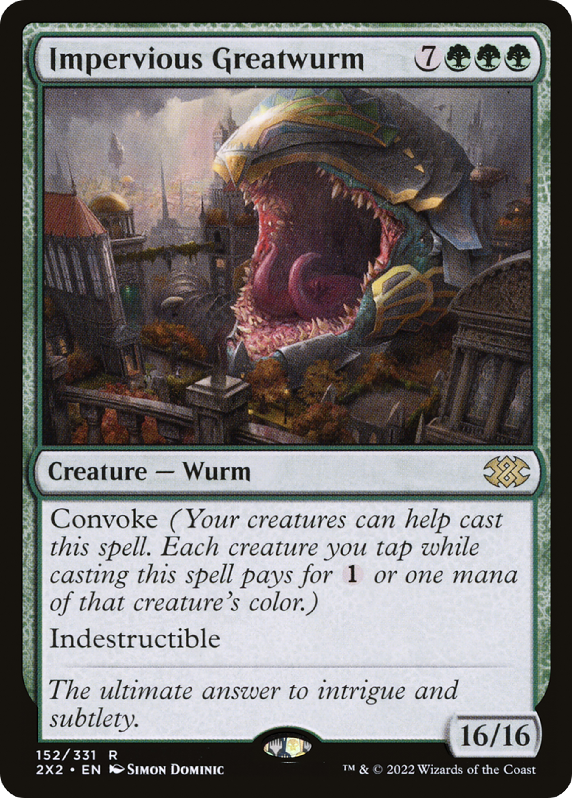 Impervious Greatwurm — Double Masters 2022 — Magic: The Gathering