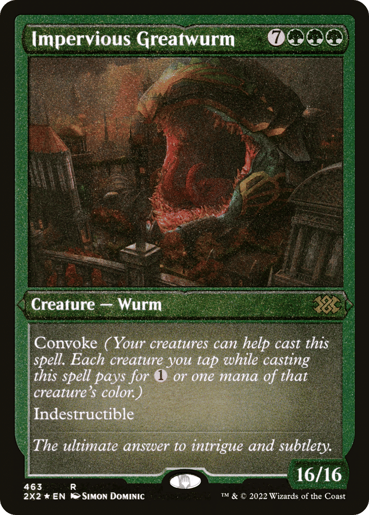 Impervious Greatwurm — Double Masters 2022 — Magic: The Gathering