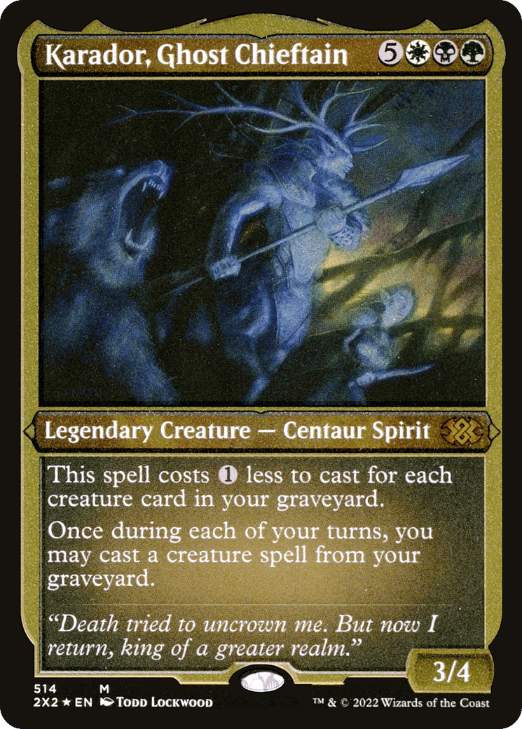 Karador, Ghost Chieftain — Double Masters 2022 — Magic: The Gathering