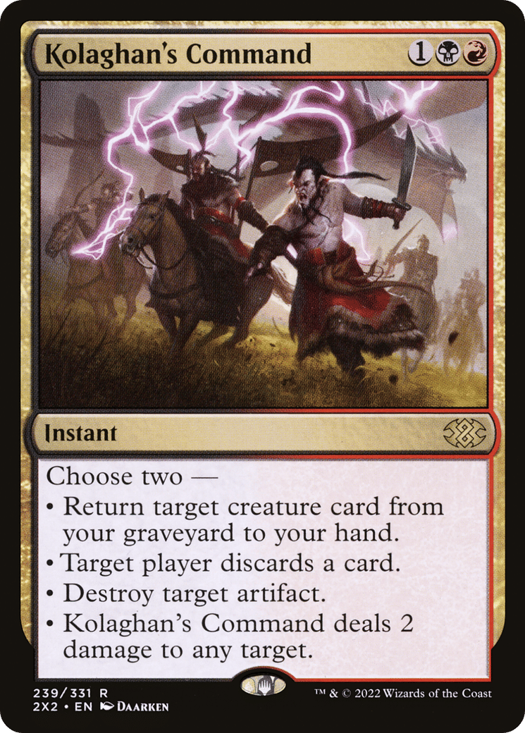 Kolaghan's Command — Double Masters 2022 — Magic: The Gathering