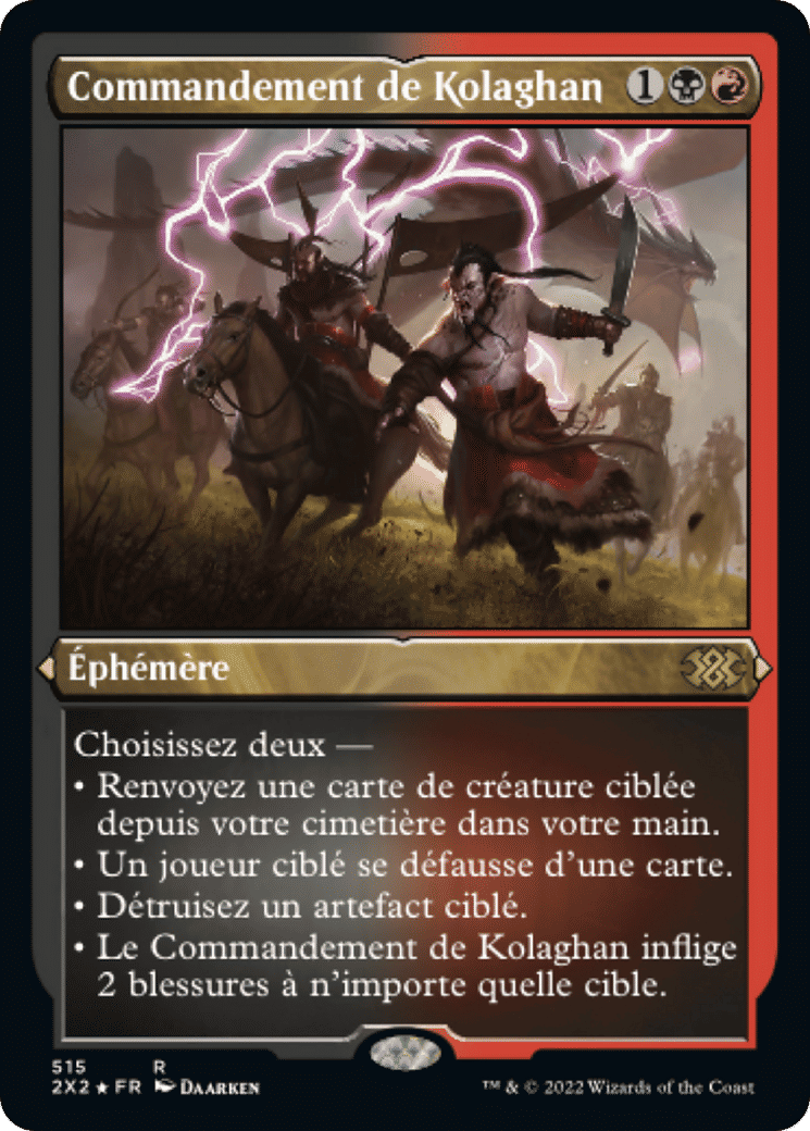 Commandement de Kolaghan — Double Masters 2022 — Magic: The Gathering