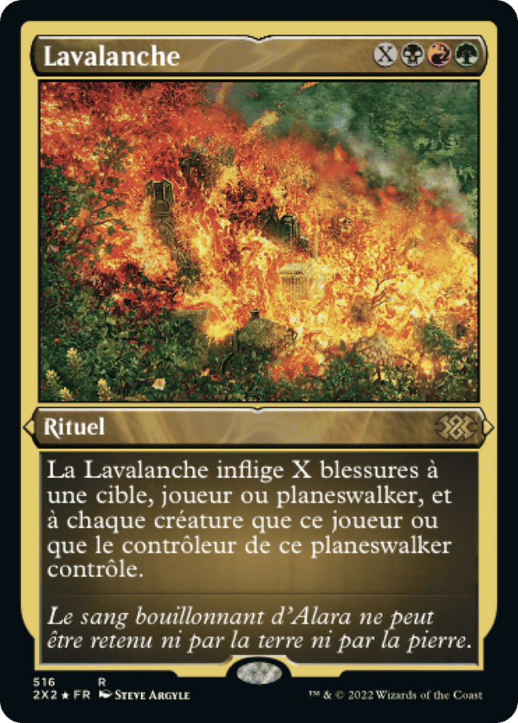 Lavalanche — Double Masters 2022 — Magic: The Gathering