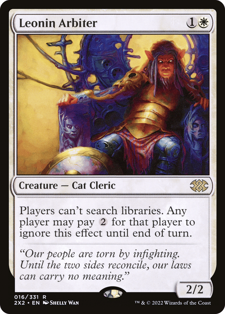 Leonin Arbiter — Double Masters 2022 — Magic: The Gathering