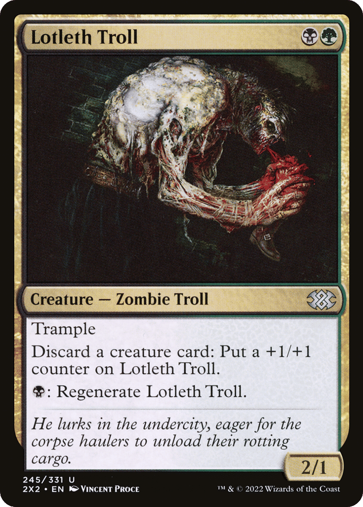 Lotleth Troll — Double Masters 2022 — Magic: The Gathering