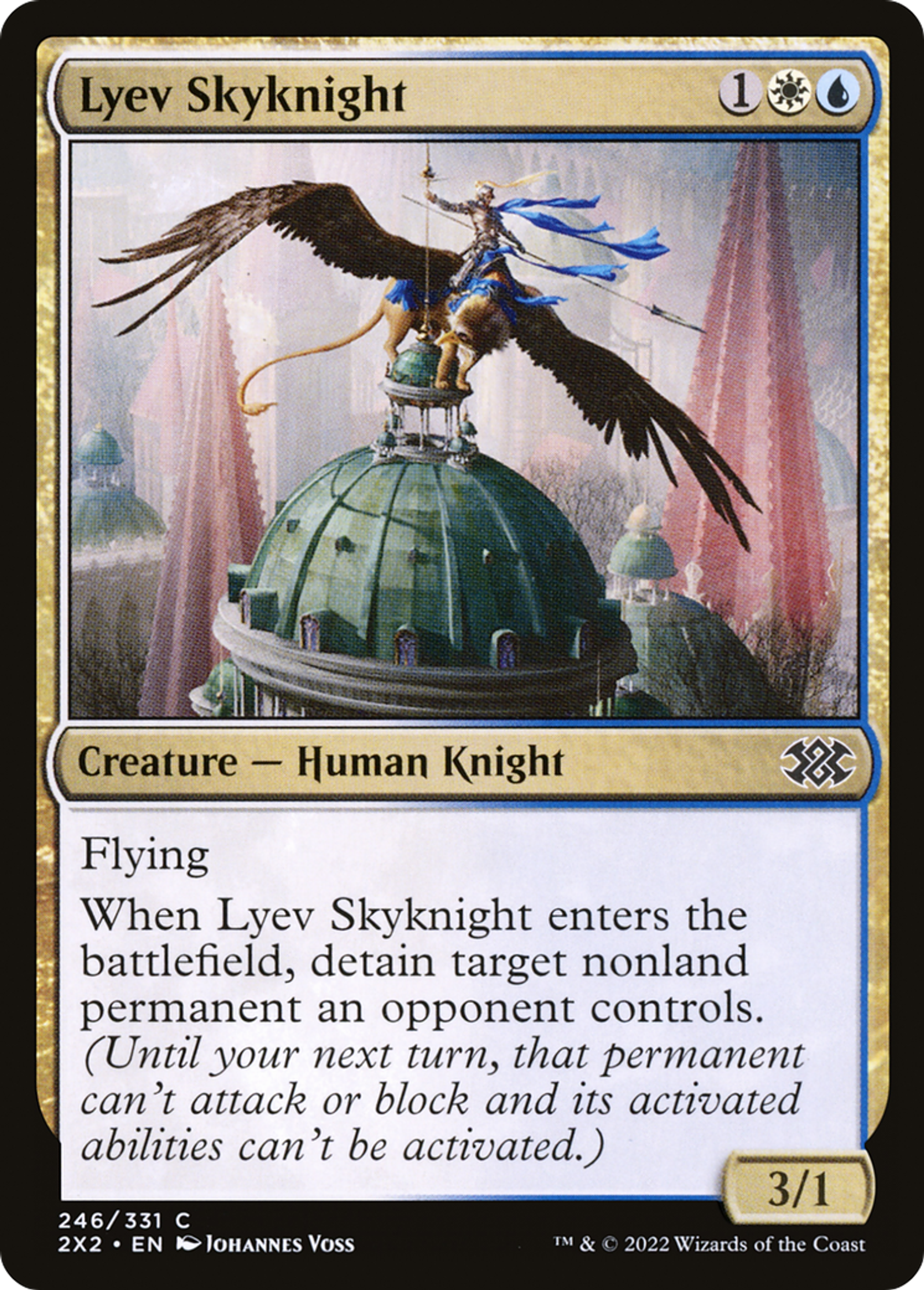 Chevalière céleste de Lyev — Double Masters 2022 — Magic: The Gathering