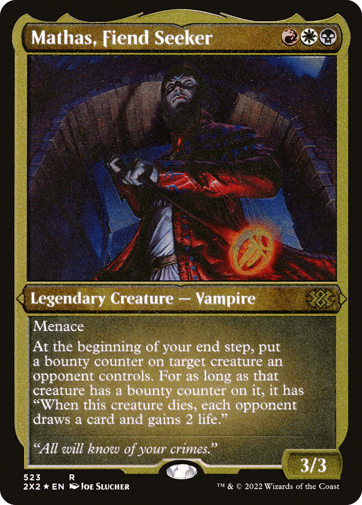 Mathas, Fiend Seeker — Double Masters 2022 — Magic: The Gathering