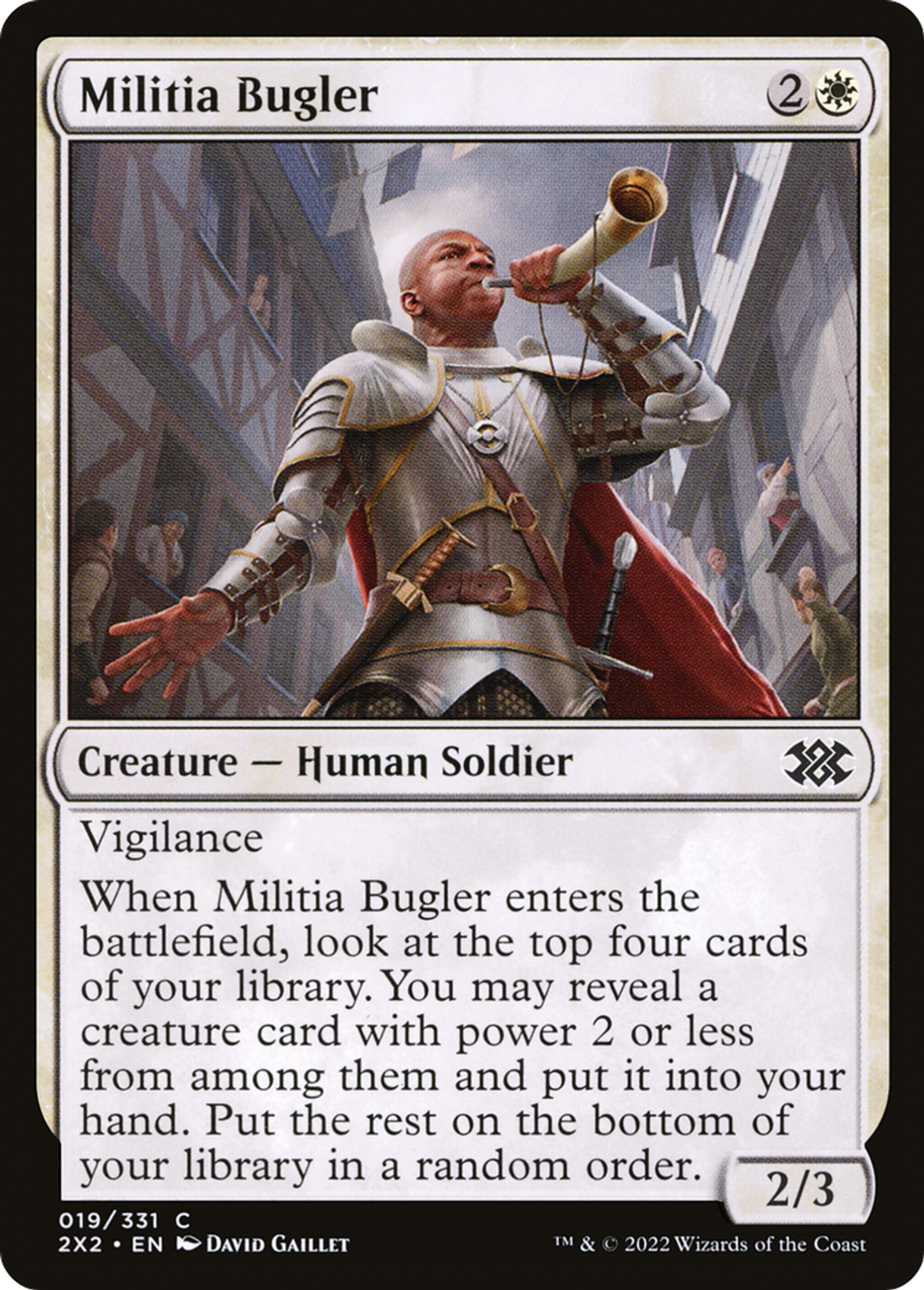 Sonneur de la milice — Double Masters 2022 — Magic: The Gathering