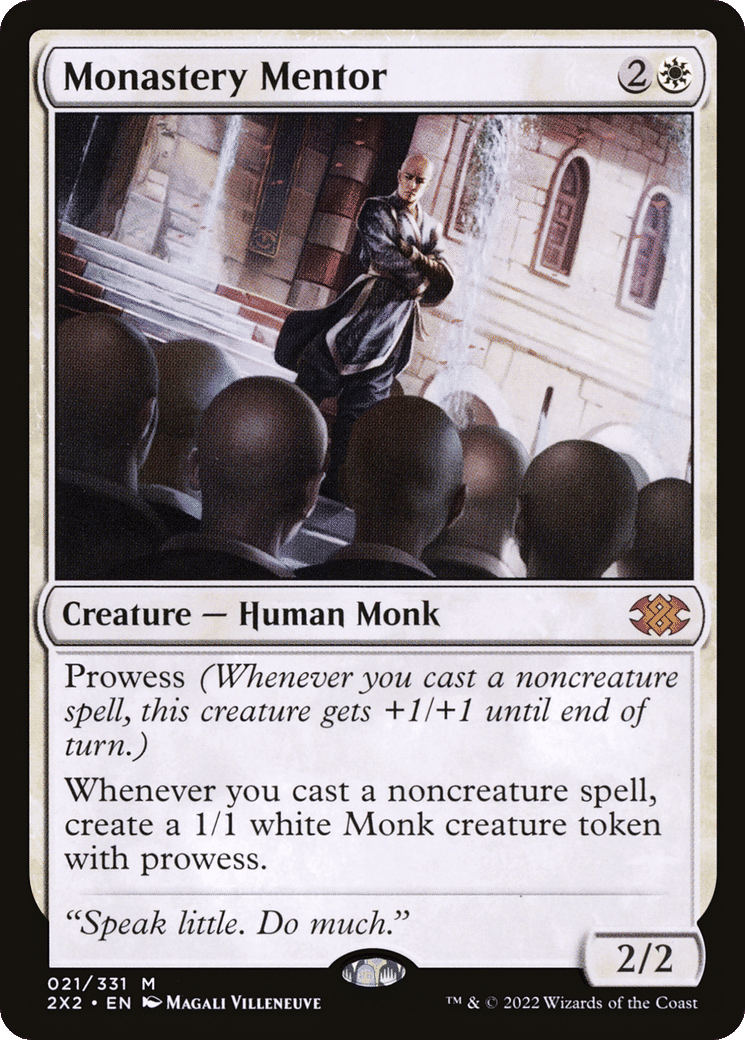 Monastery Mentor — Double Masters 2022 — Magic: The Gathering