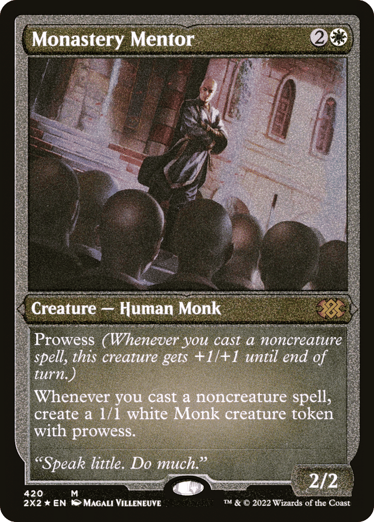 Monastery Mentor — Double Masters 2022 — Magic: The Gathering