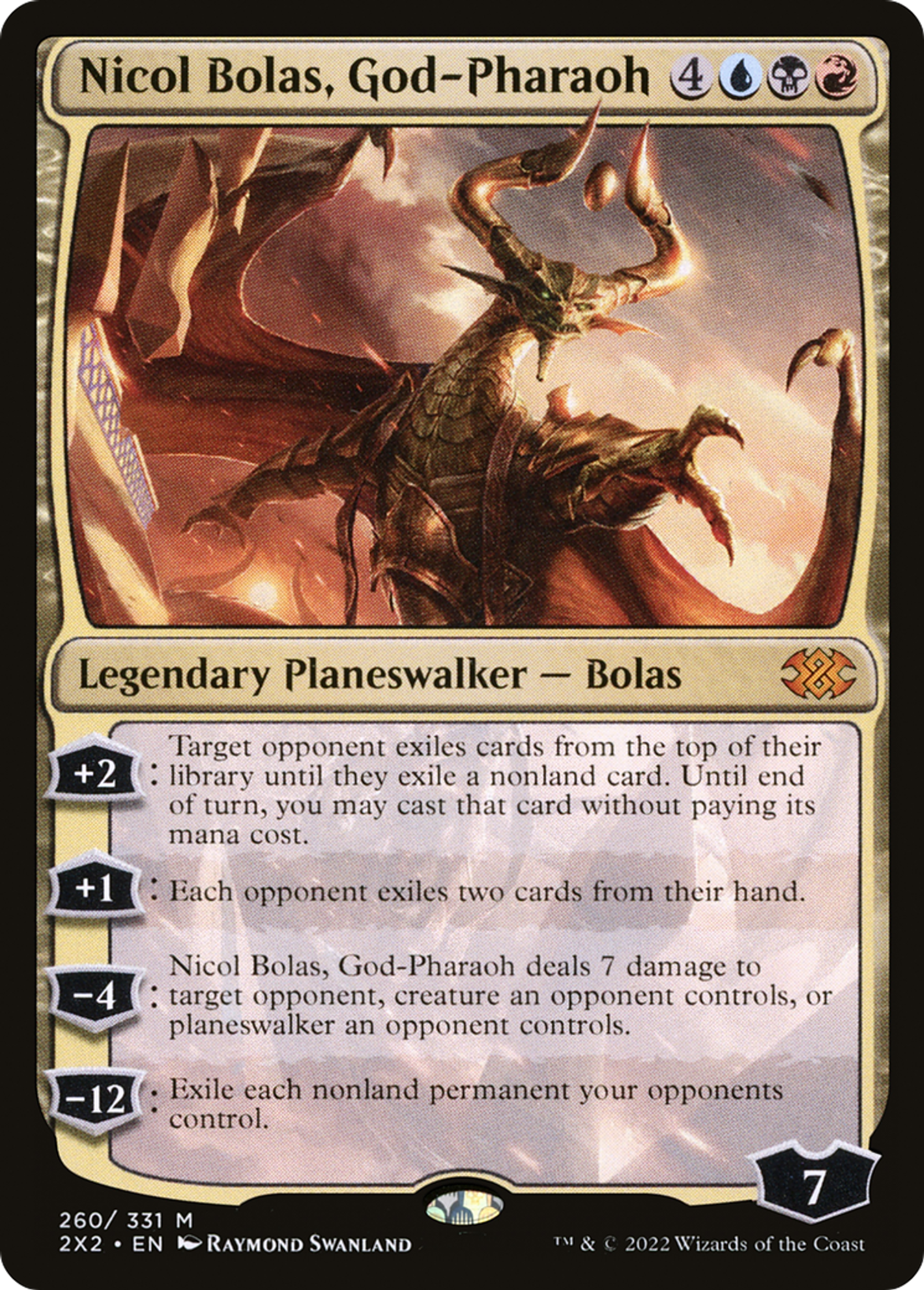 Nicol Bolas, God-Pharaoh — Double Masters 2022 — Magic: The Gathering