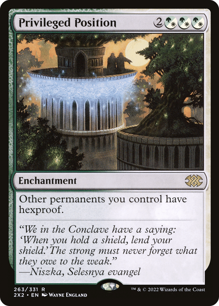 Privileged Position from Double Masters 2022 - Magic: The Gathering