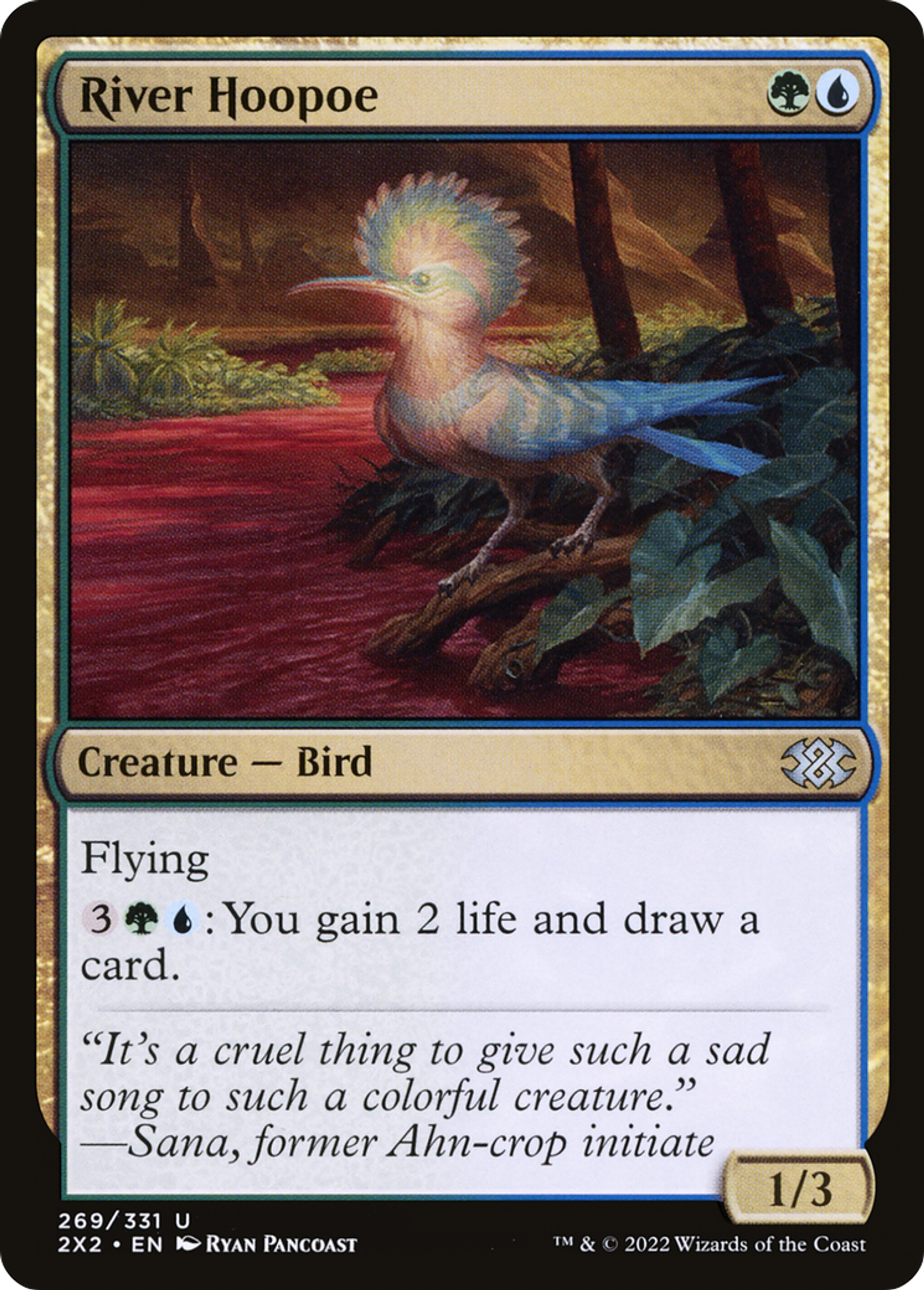Huppe fasciée du fleuve — Double Masters 2022 — Magic: The Gathering