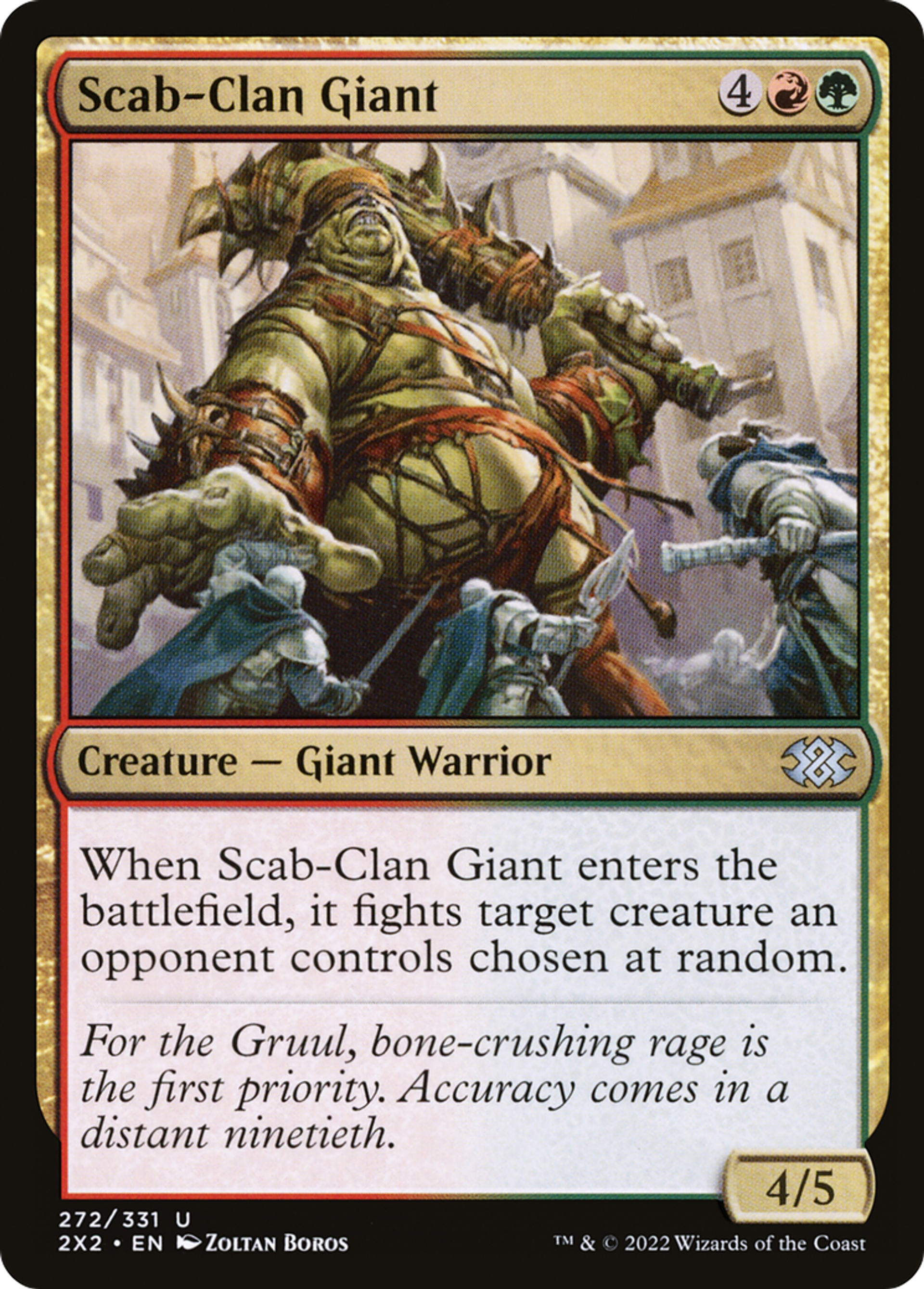 Scab-Clan Giant — Double Masters 2022 — Magic: The Gathering