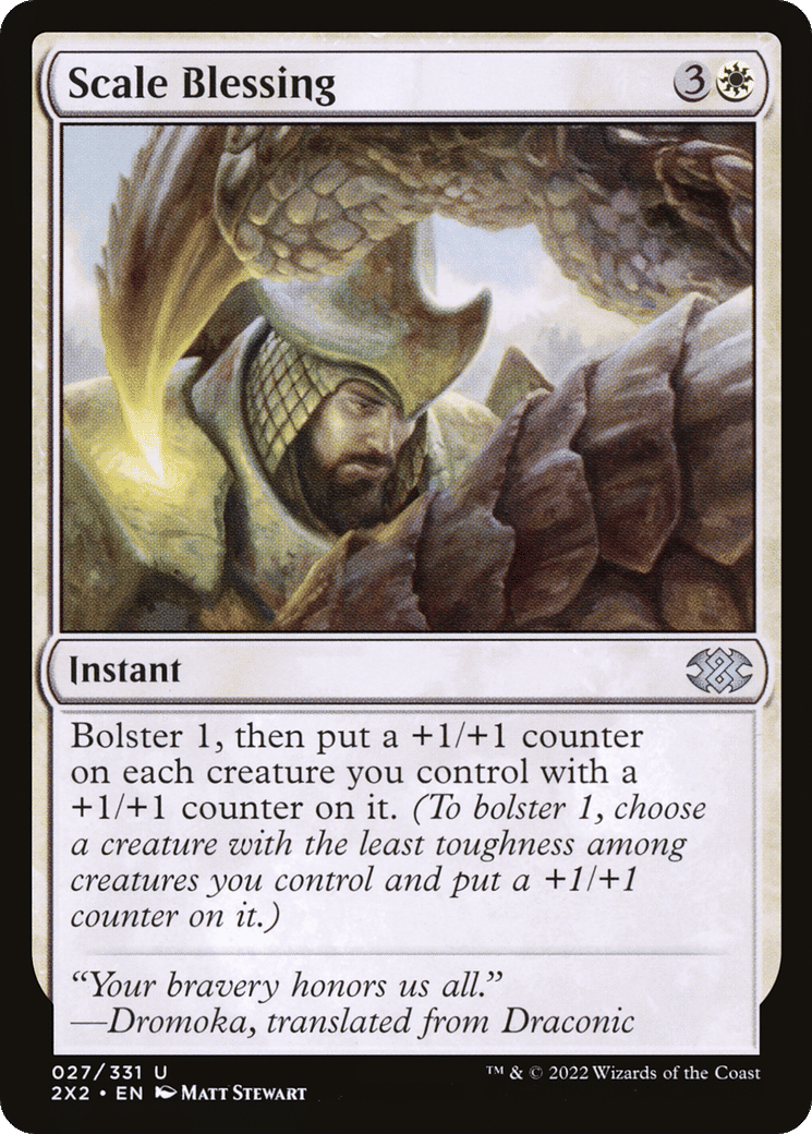 Scale Blessing — Double Masters 2022 — Magic: The Gathering