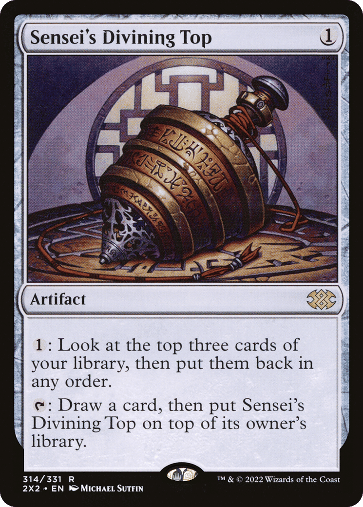 Sensei's Divining Top — Double Masters 2022 — Magic: The Gathering