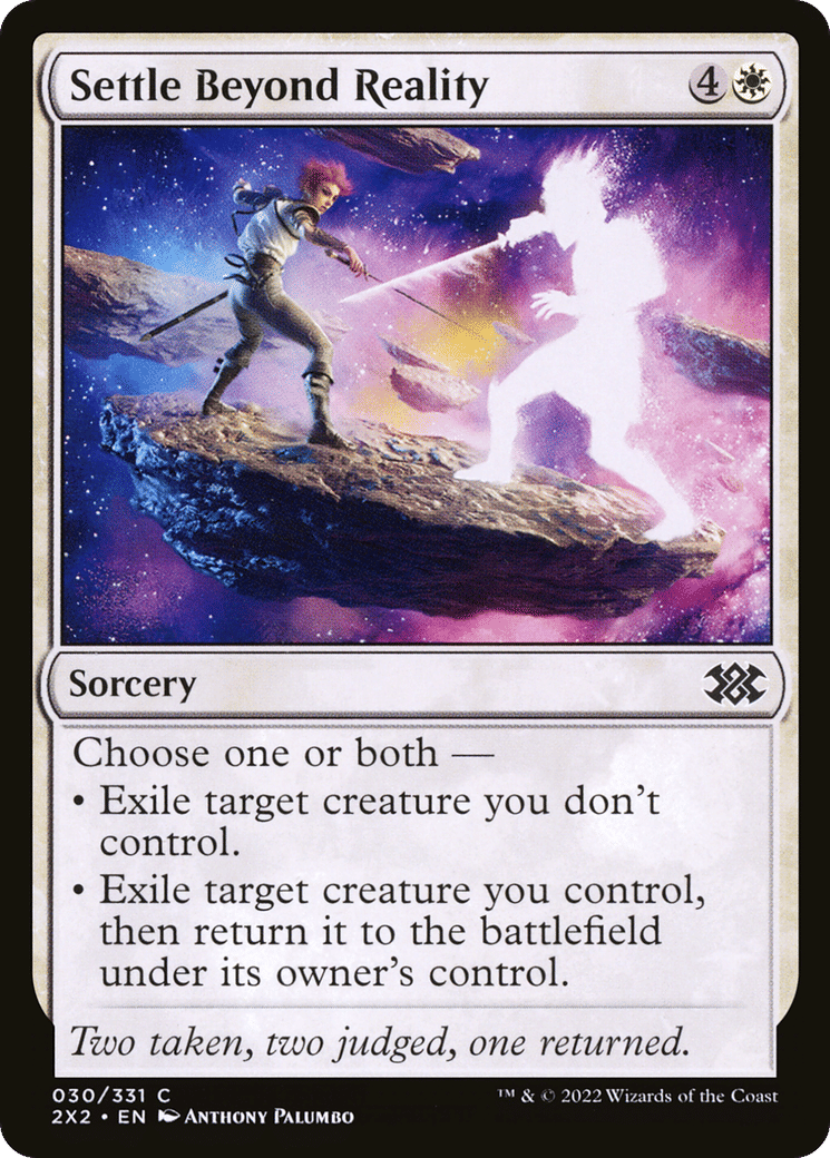 Settle Beyond Reality — Double Masters 2022 — Magic: The Gathering