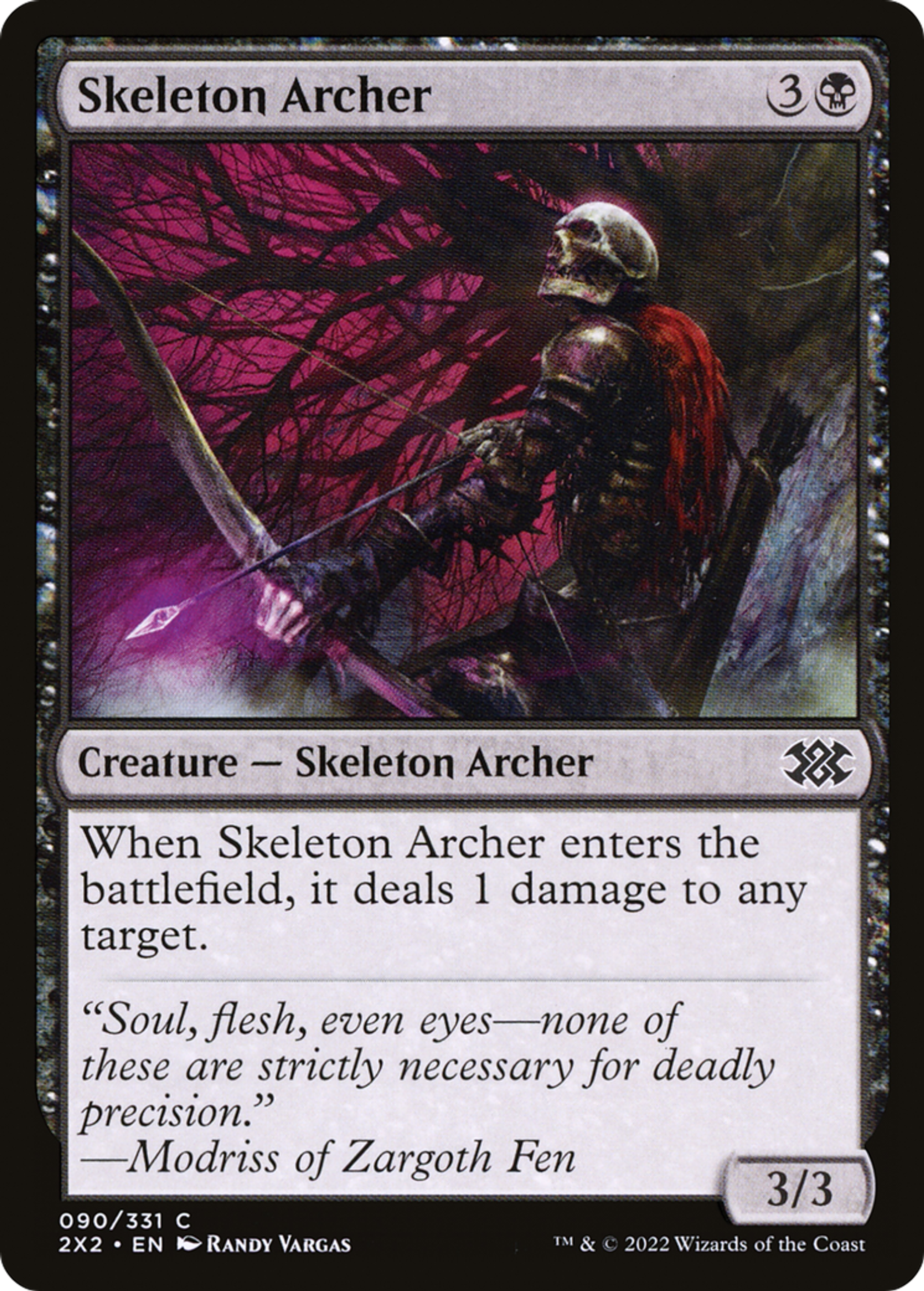 Archer squelette — Double Masters 2022 — Magic: The Gathering