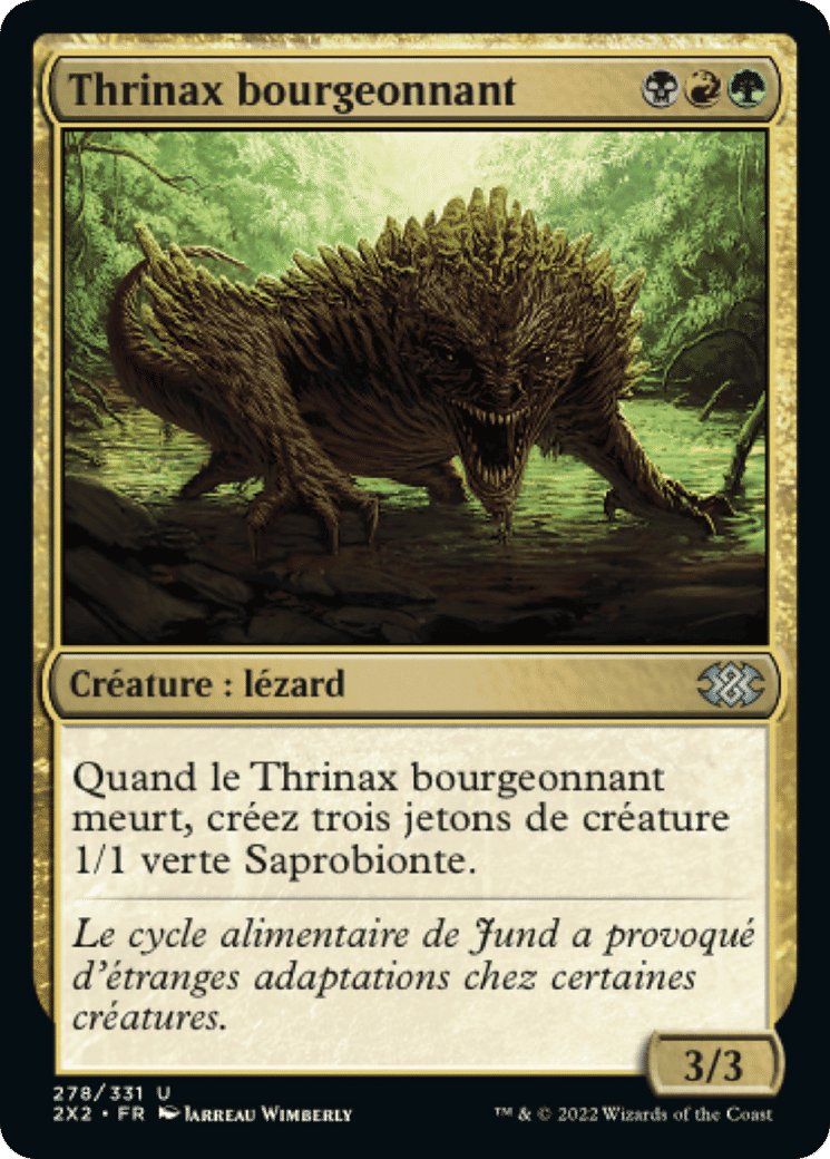 Thrinax bourgeonnant — Double Masters 2022 — Magic: The Gathering