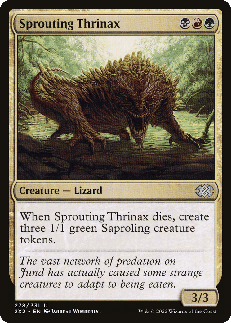 Sprouting Thrinax — Double Masters 2022 — Magic: The Gathering