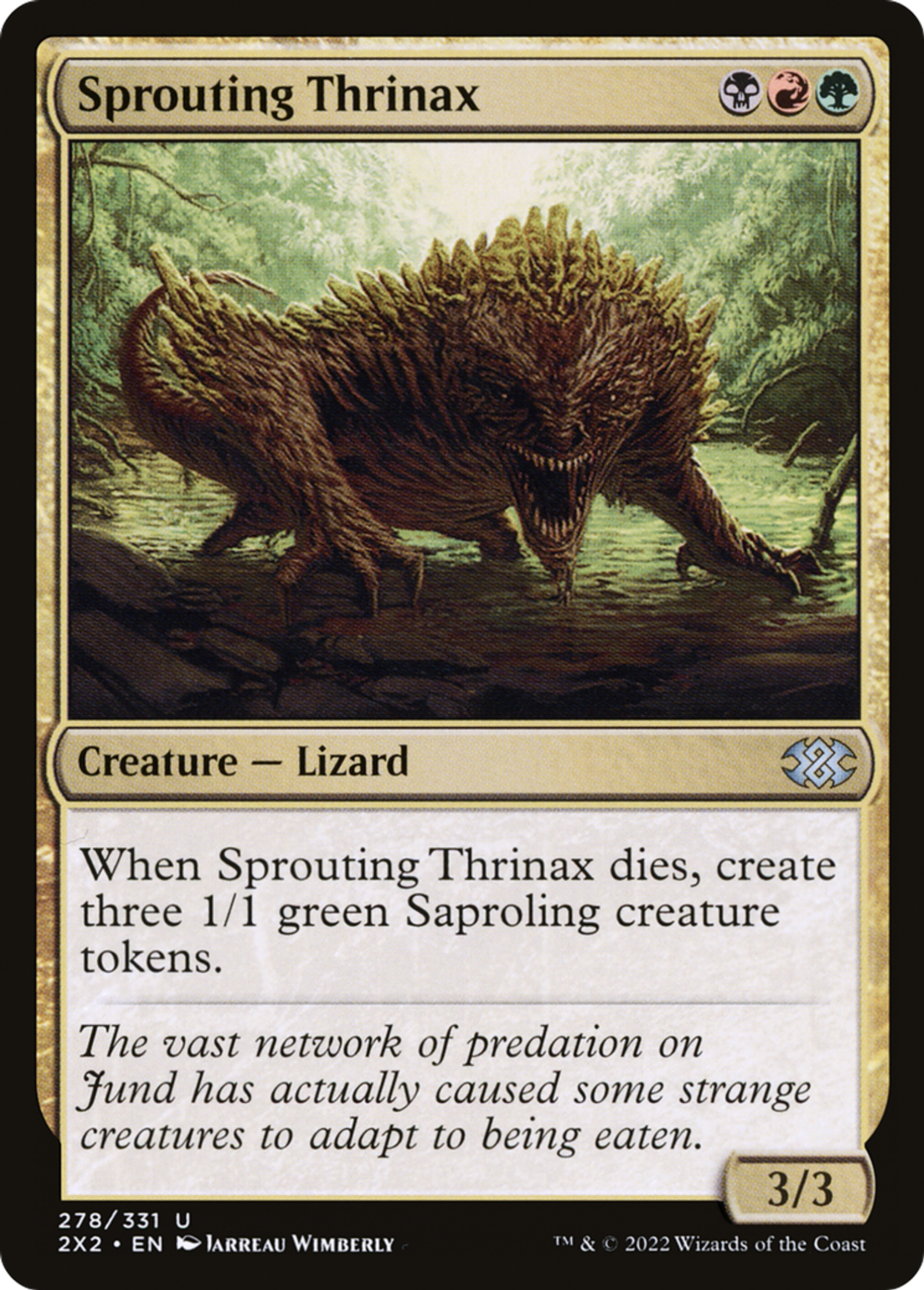 Sprouting Thrinax — Double Masters 2022 — Magic: The Gathering