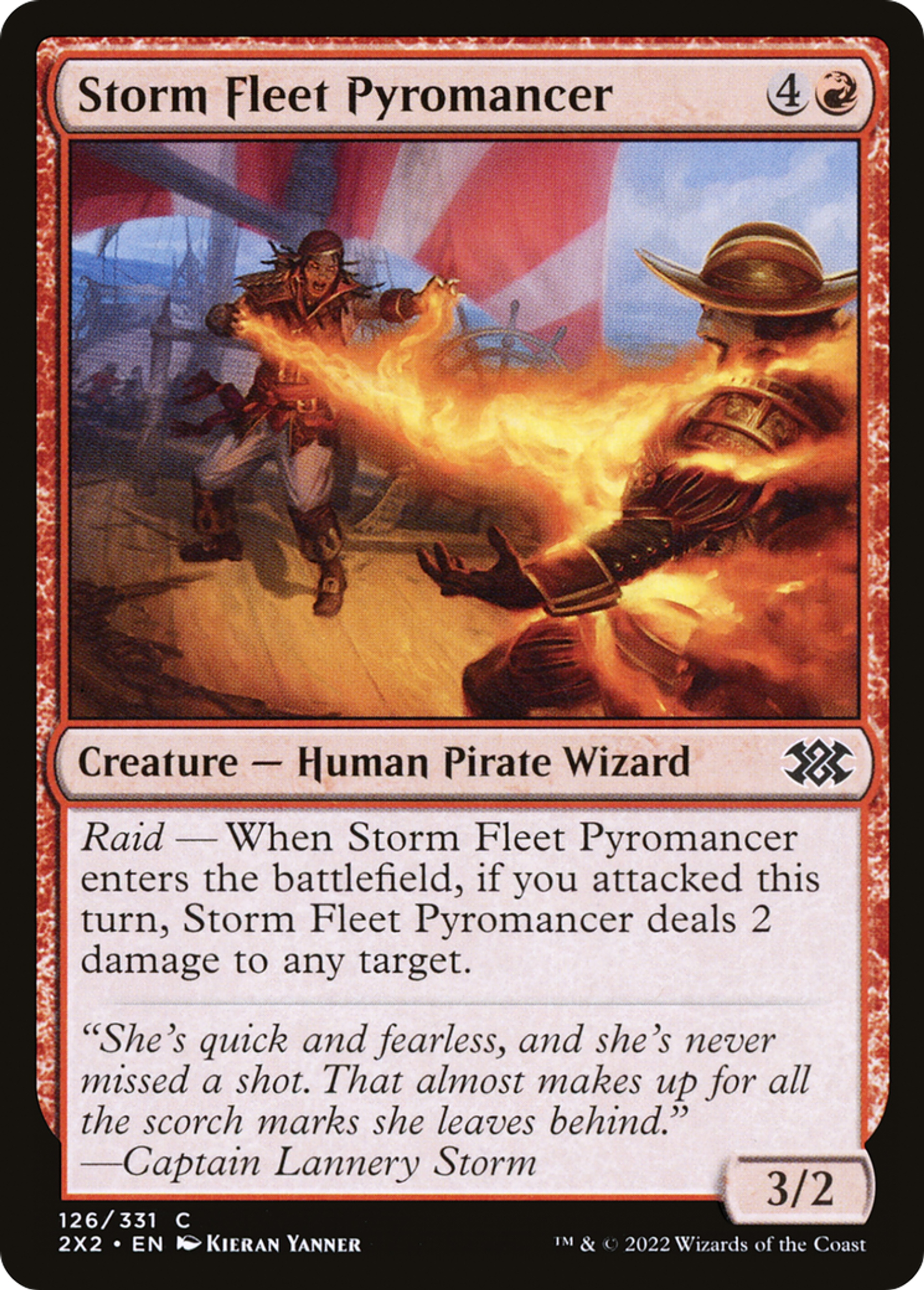 Pyromancienne de la Flotte de la tempête — Double Masters 2022 — Magic: The Gathering