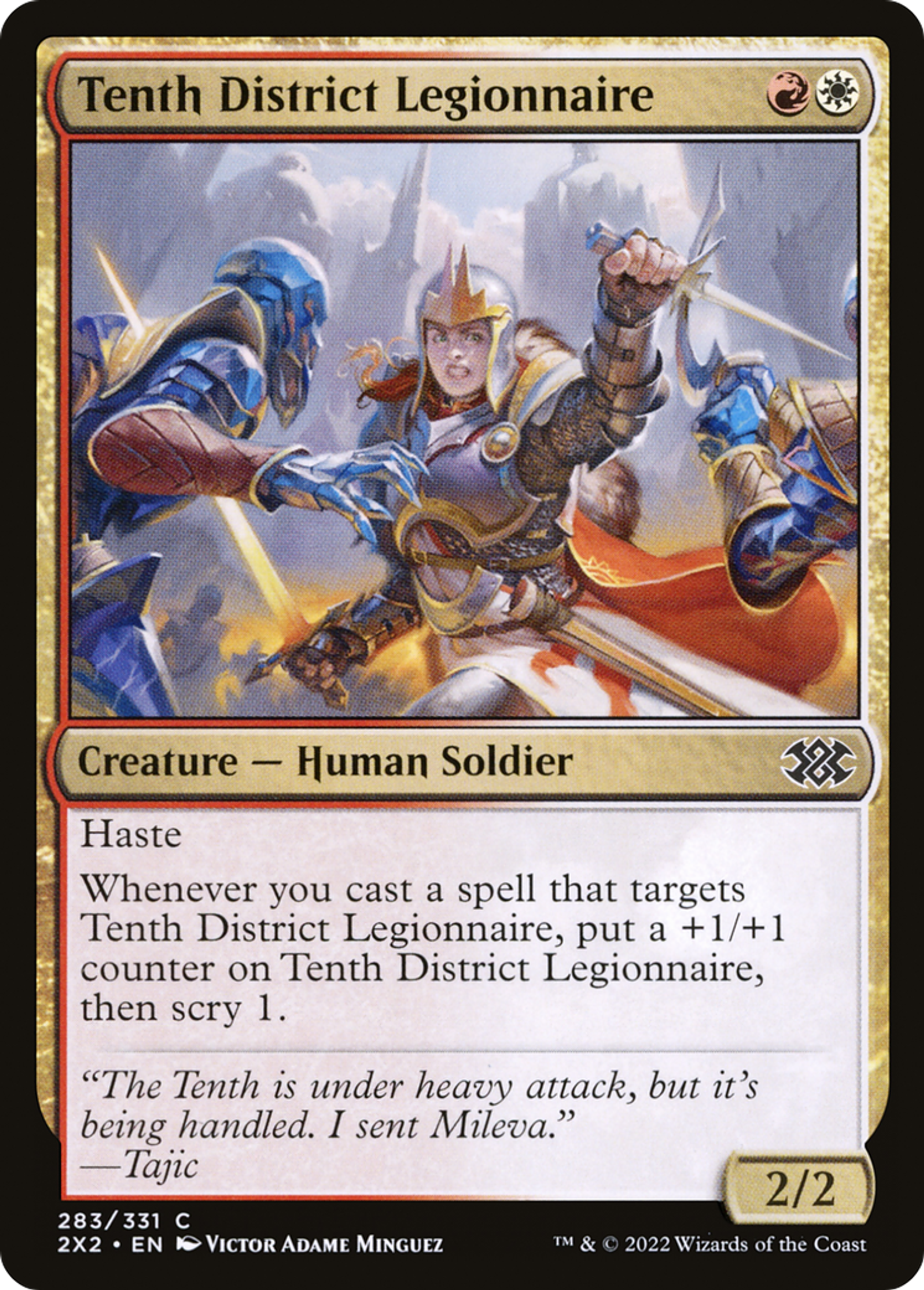 Tenth District Legionnaire — Double Masters 2022 — Magic: The Gathering