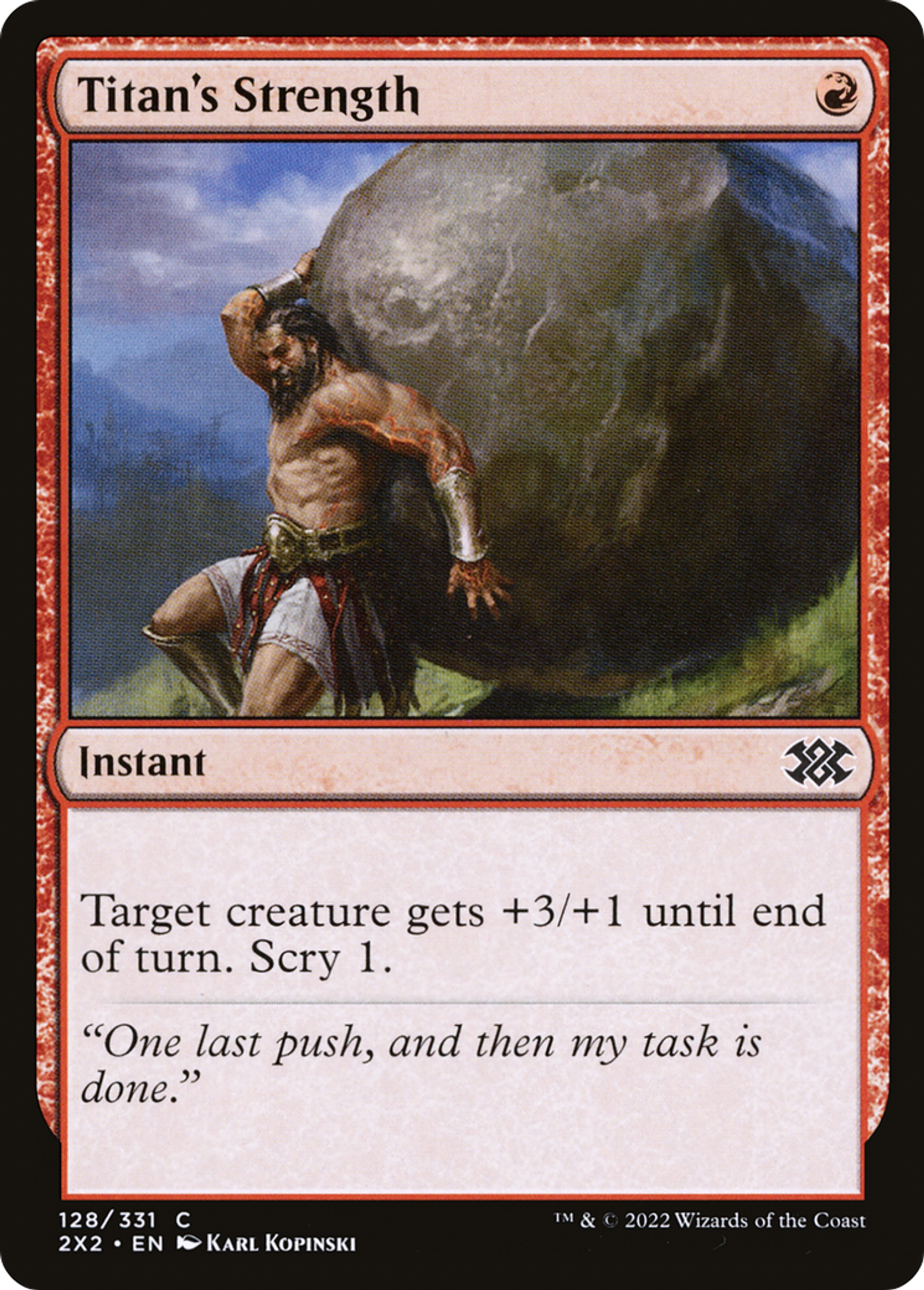 Force de titan — Double Masters 2022 — Magic: The Gathering