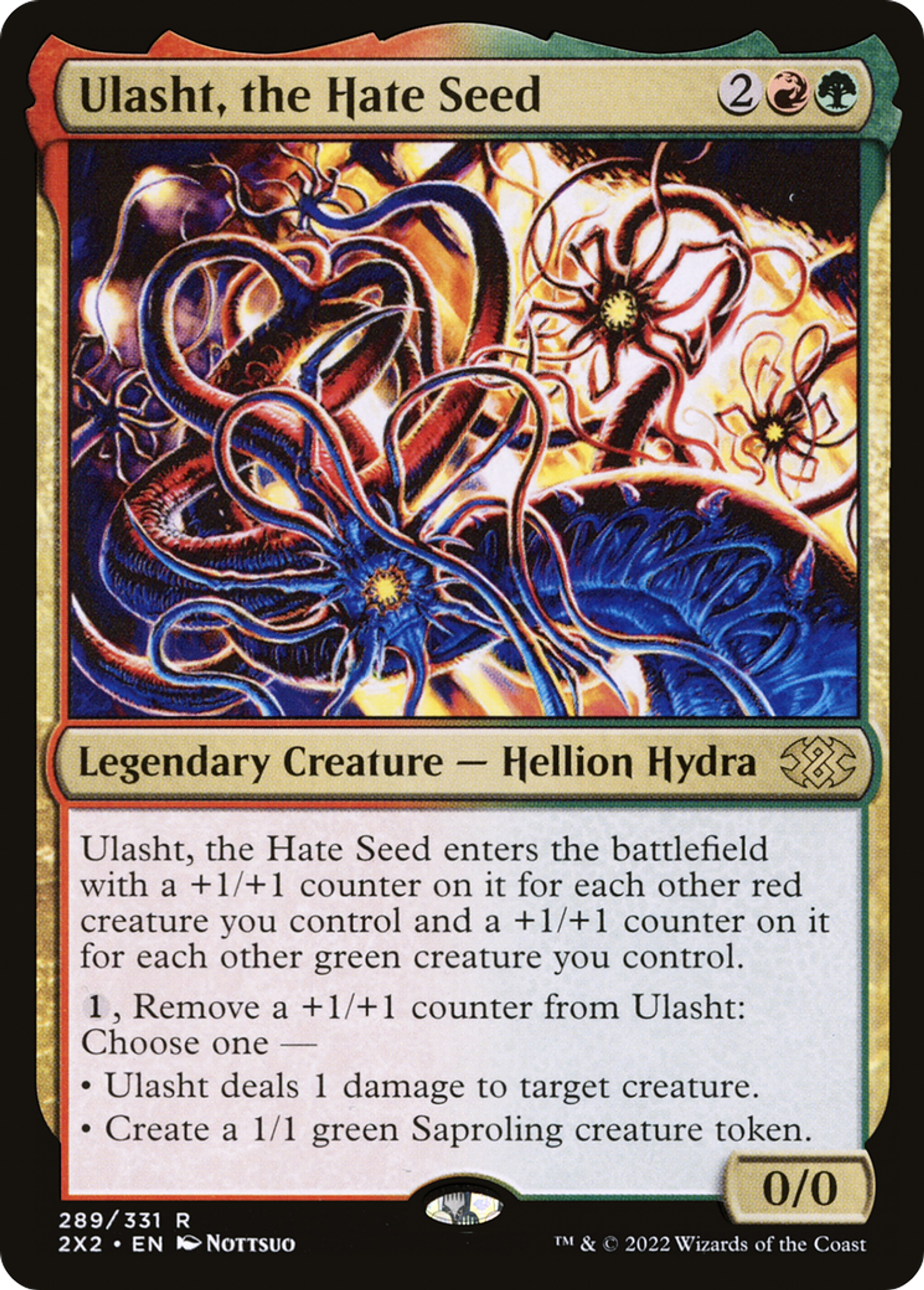 Ulasht, the Hate Seed — Double Masters 2022 — Magic: The Gathering