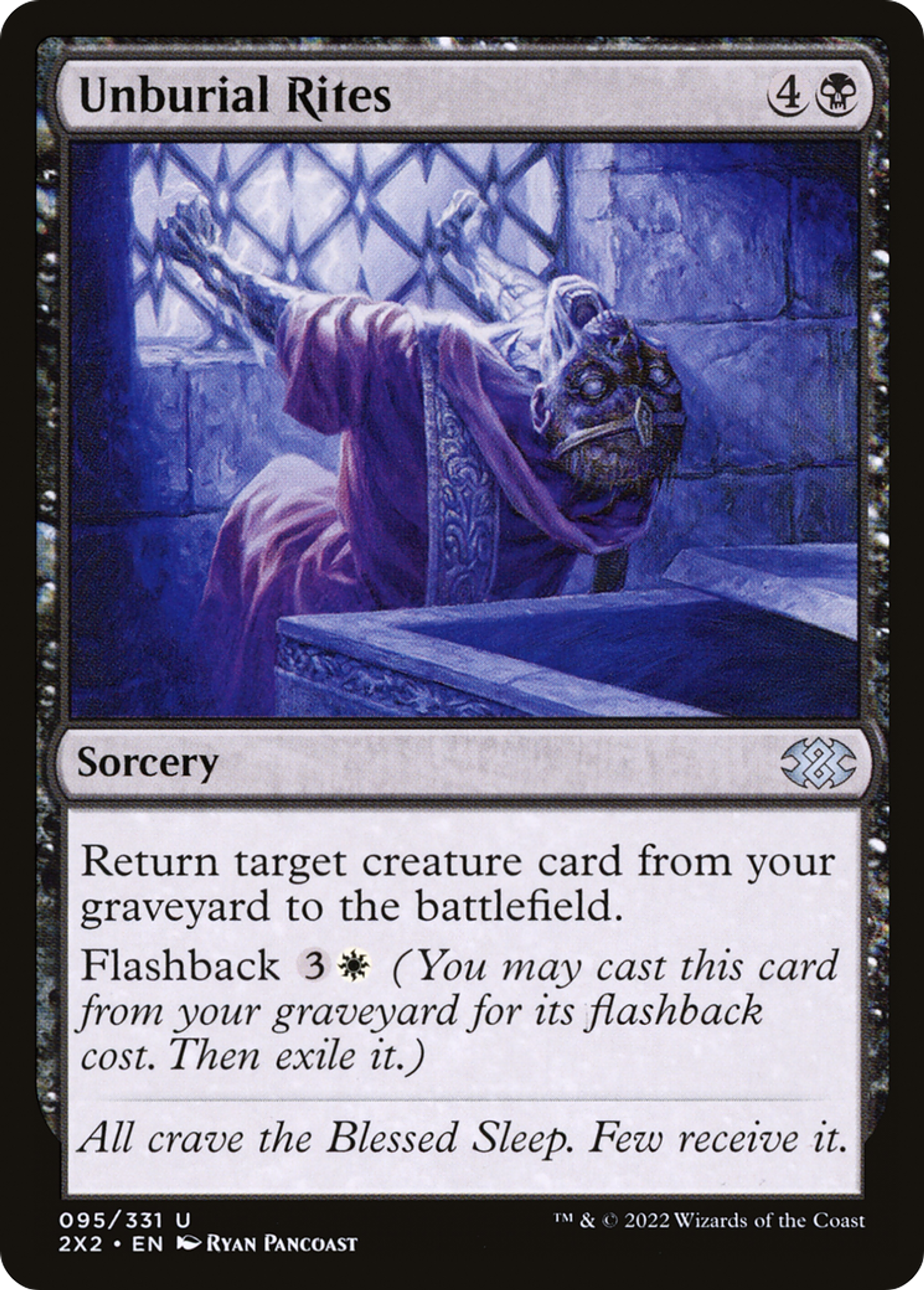 Sacres de déterrement — Double Masters 2022 — Magic: The Gathering
