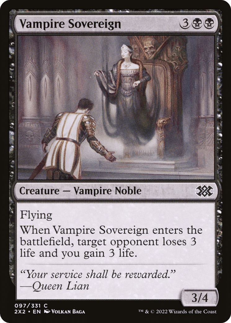 Vampire Sovereign — Double Masters 2022 — Magic: The Gathering