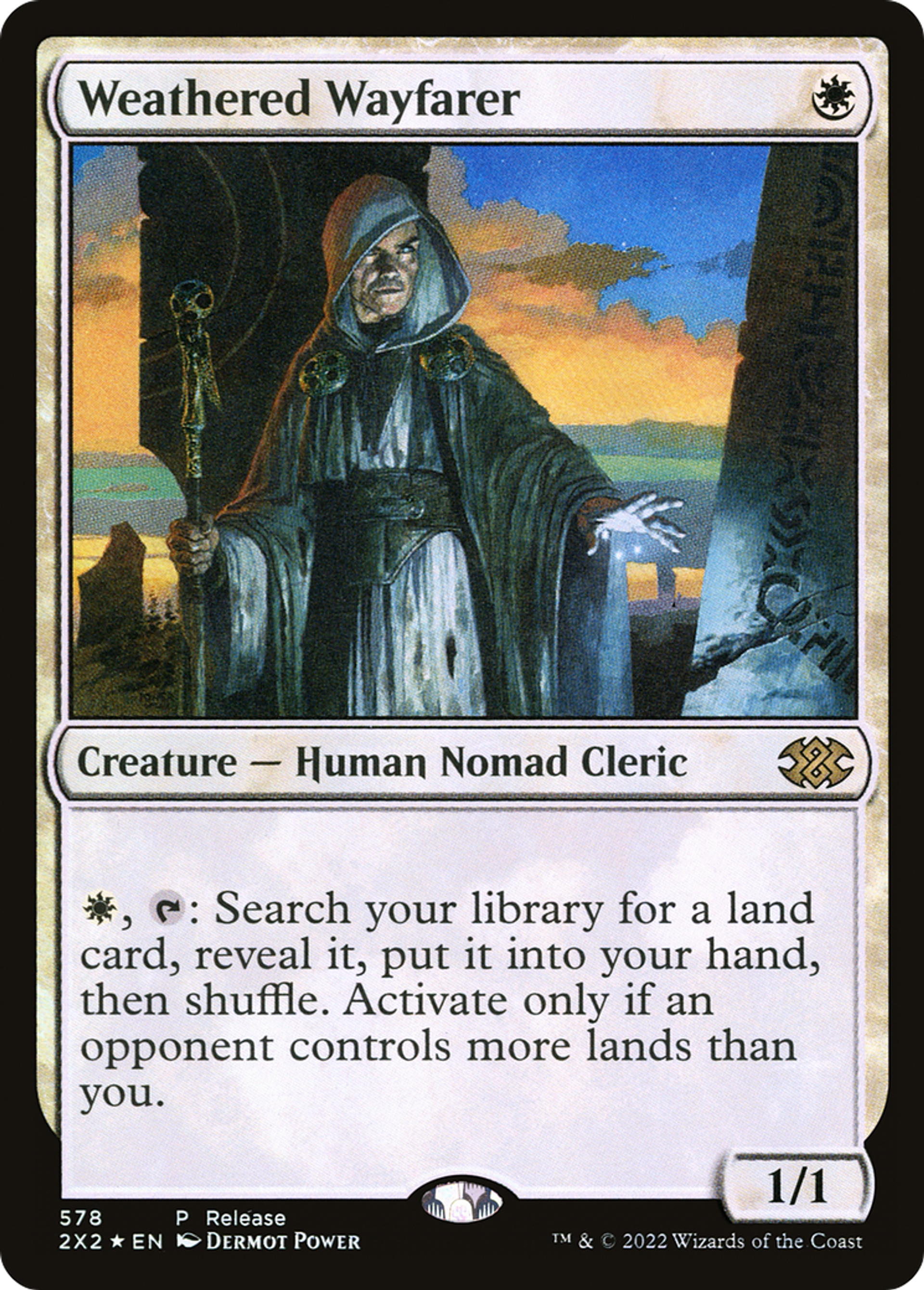 Weathered Wayfarer — Double Masters 2022 — Magic: The Gathering
