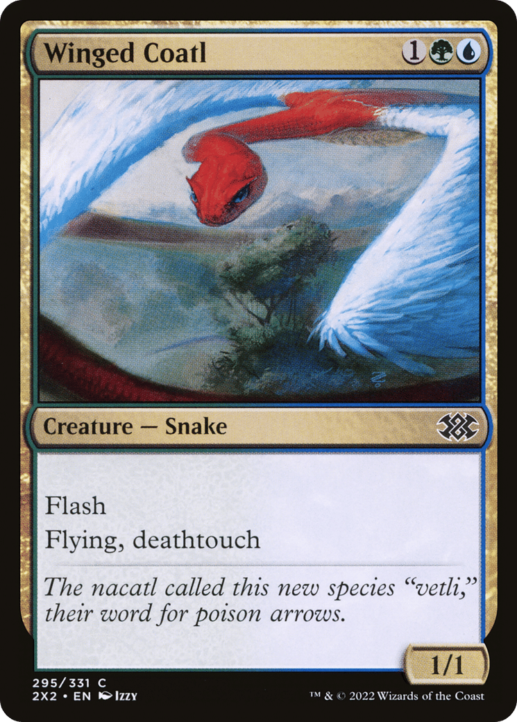 Winged Coatl — Double Masters 2022 — Magic: The Gathering