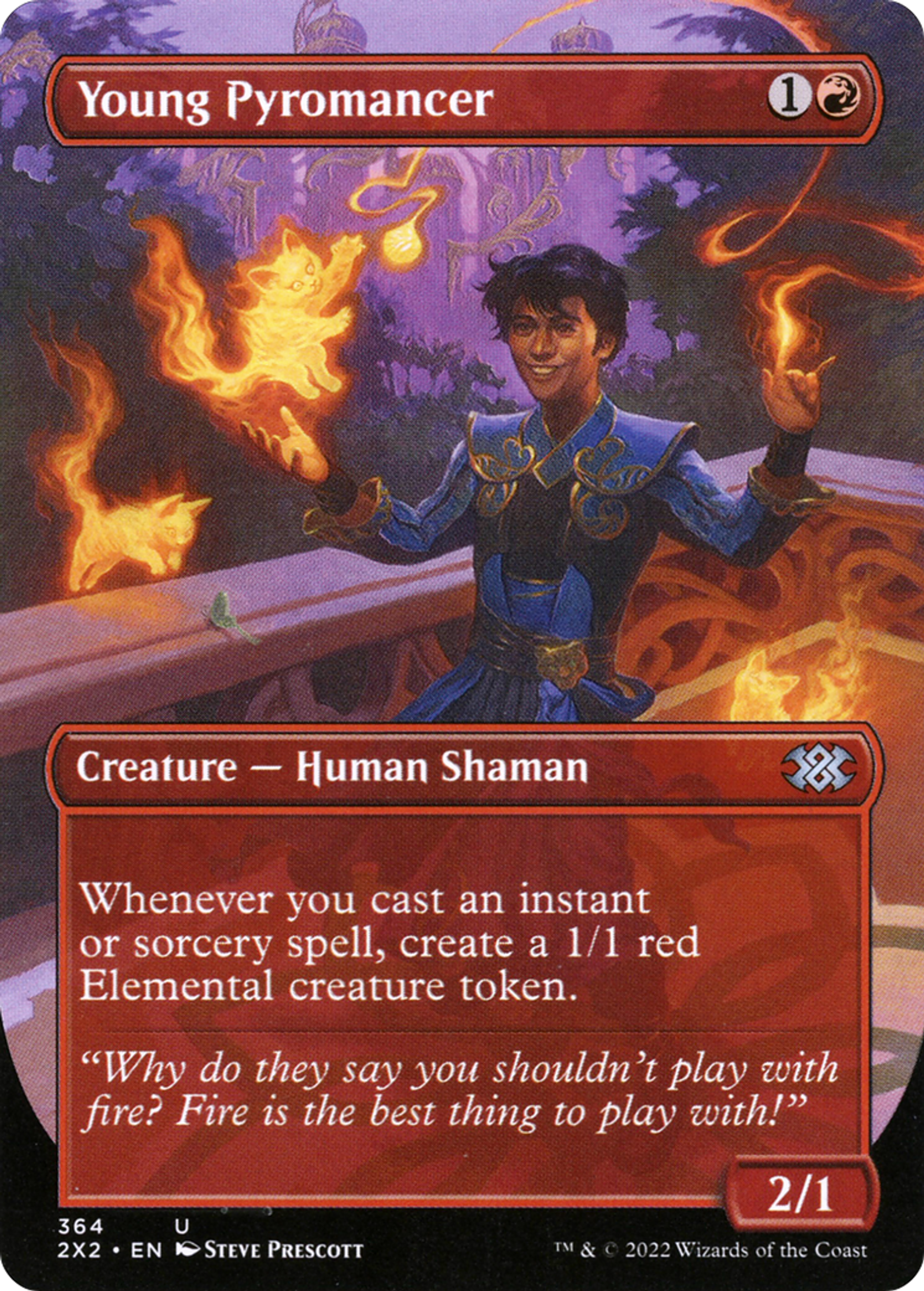 Young Pyromancer — Double Masters 2022 — Magic: The Gathering
