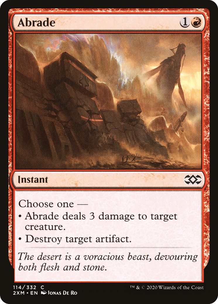 Abrade — Double Masters — Magic: The Gathering