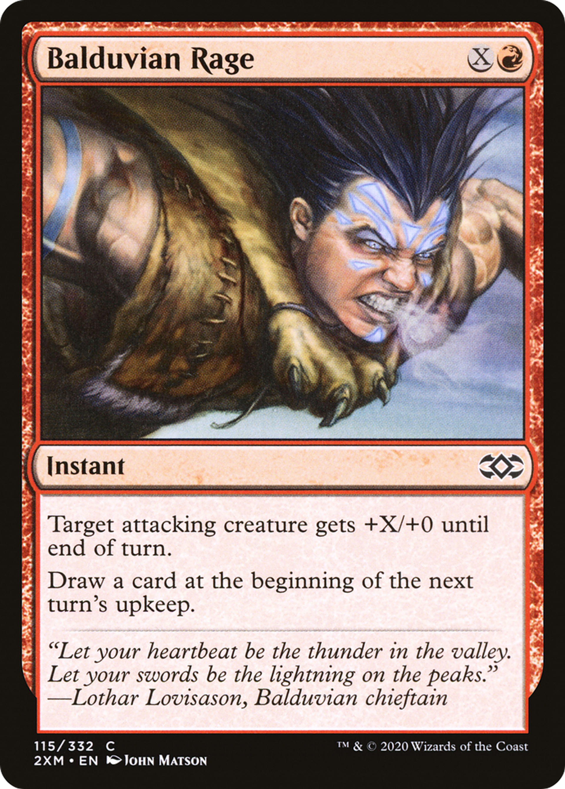 Balduvian Rage — Double Masters — Magic: The Gathering
