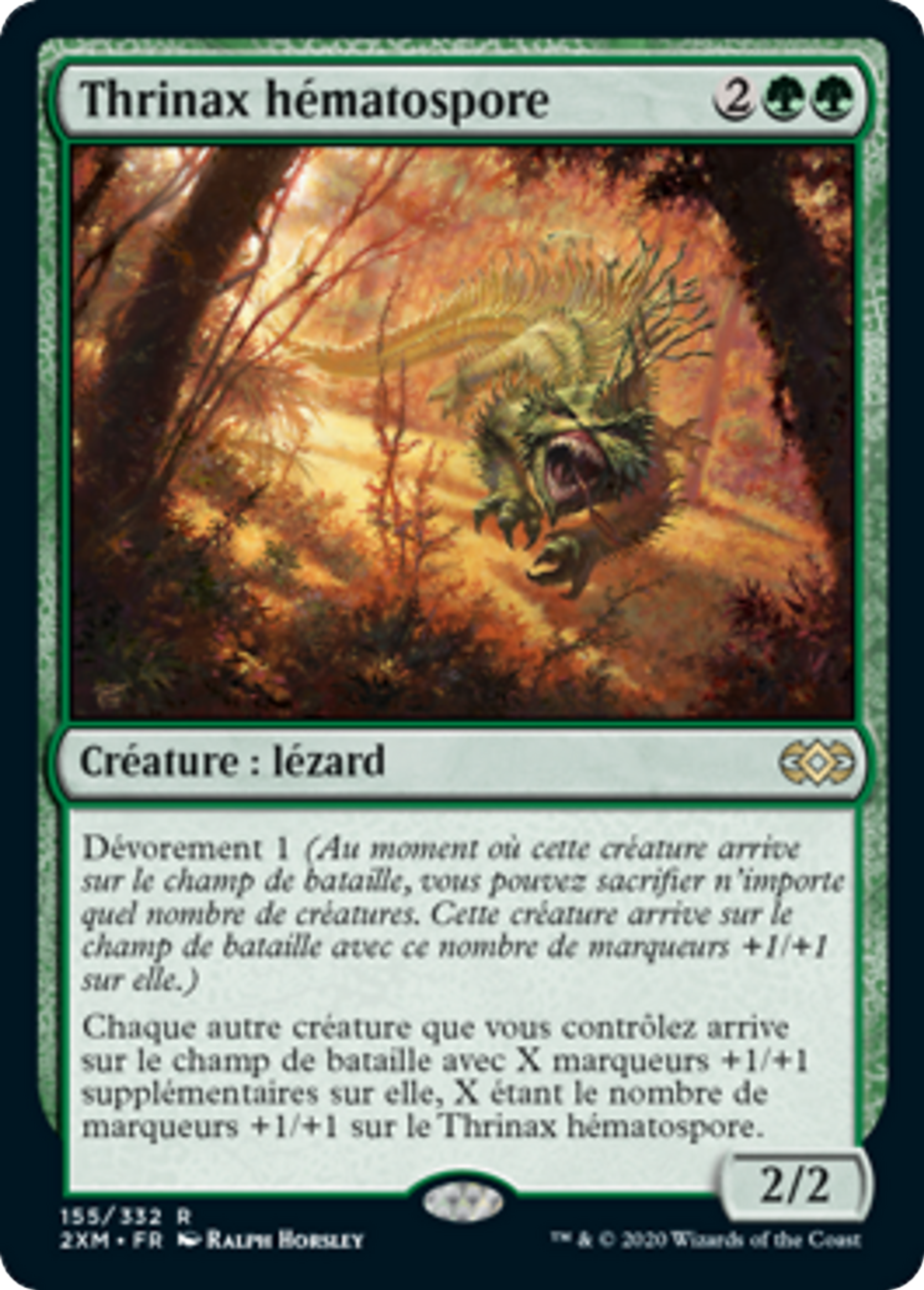 Thrinax hématospore — Double Masters — Magic: The Gathering
