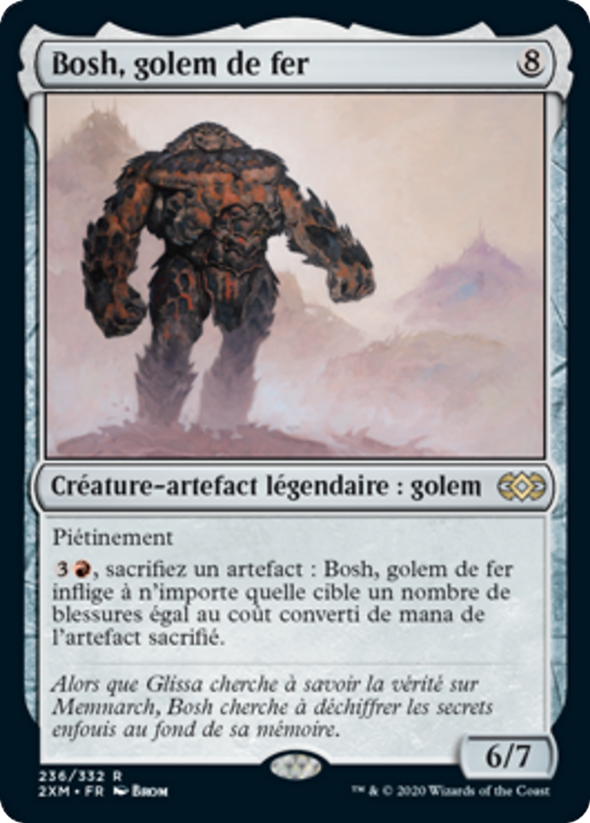 Bosh, golem de fer — Double Masters — Magic: The Gathering