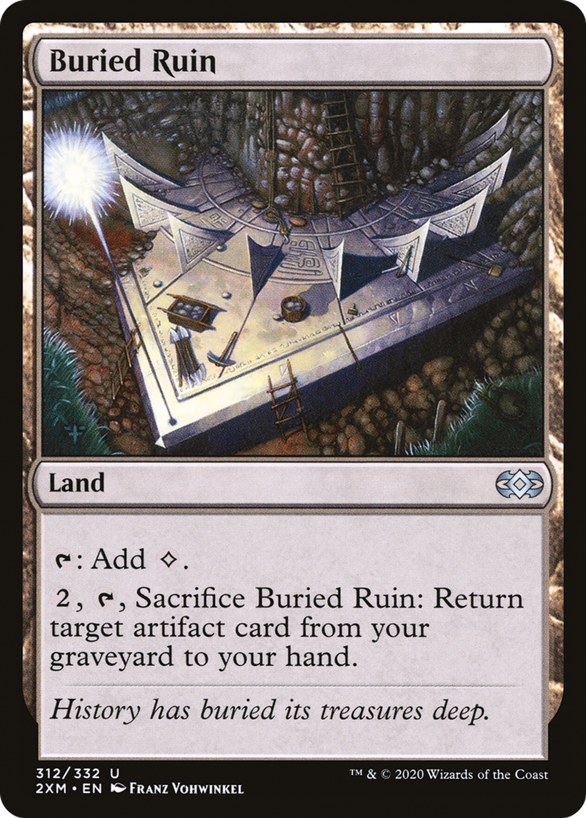 Buried Ruin — Double Masters — Magic: The Gathering
