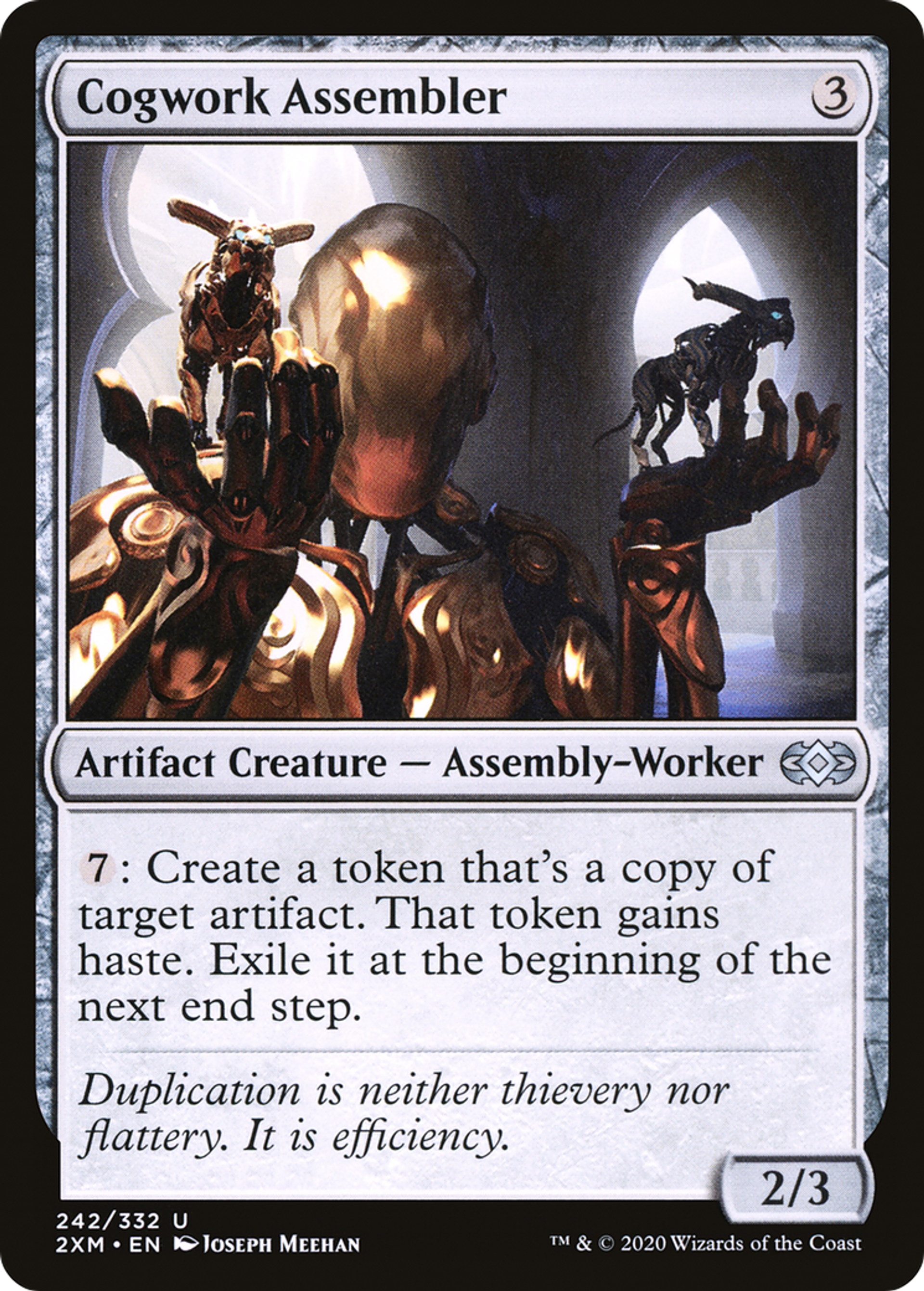 Cogwork Assembler — Double Masters — Magic: The Gathering