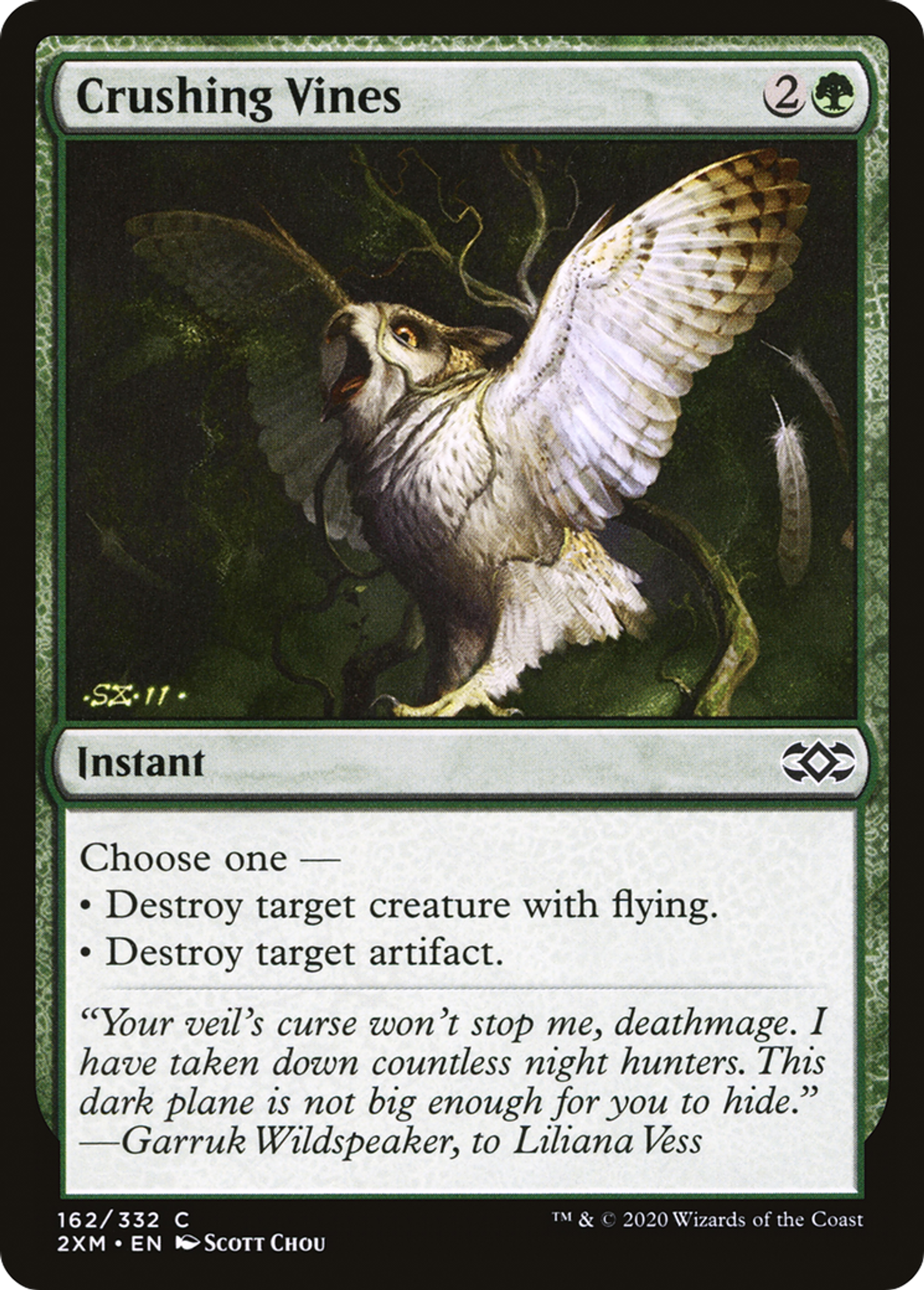 Crushing Vines — Double Masters — Magic: The Gathering