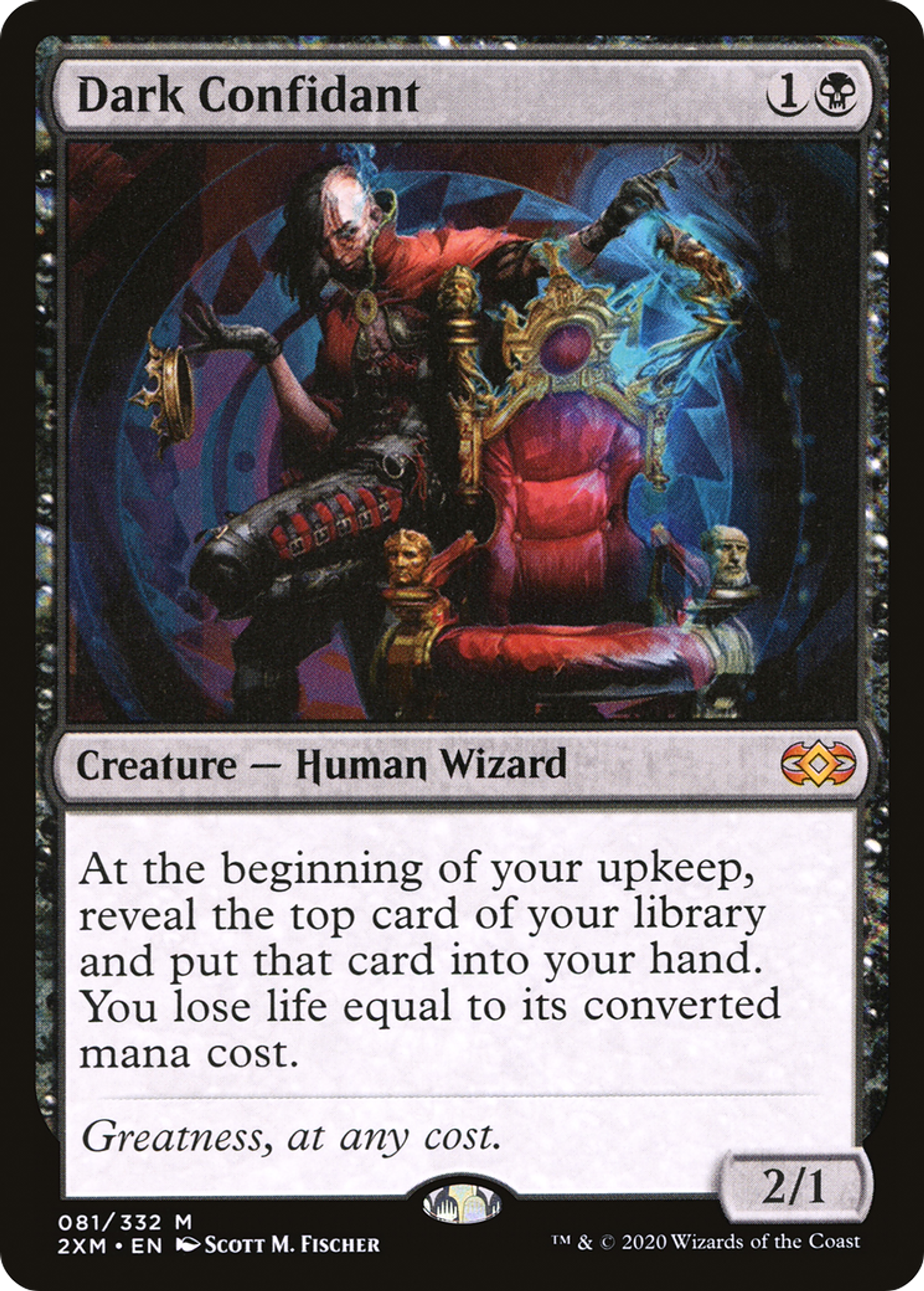 Dark Confidant — Double Masters — Magic: The Gathering