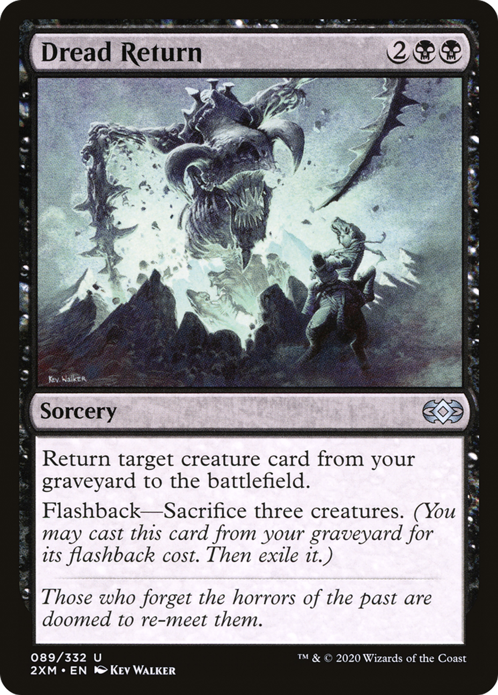 Dread Return — Double Masters — Magic: The Gathering
