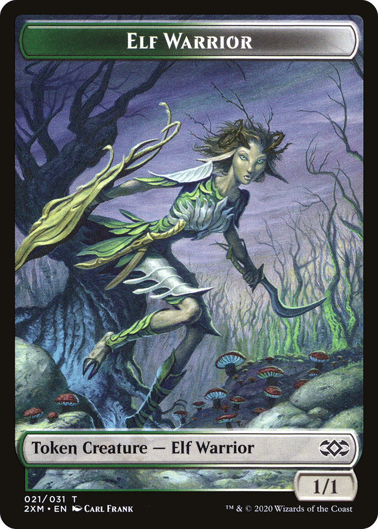 Elf Warrior — Double Masters — Magic: The Gathering