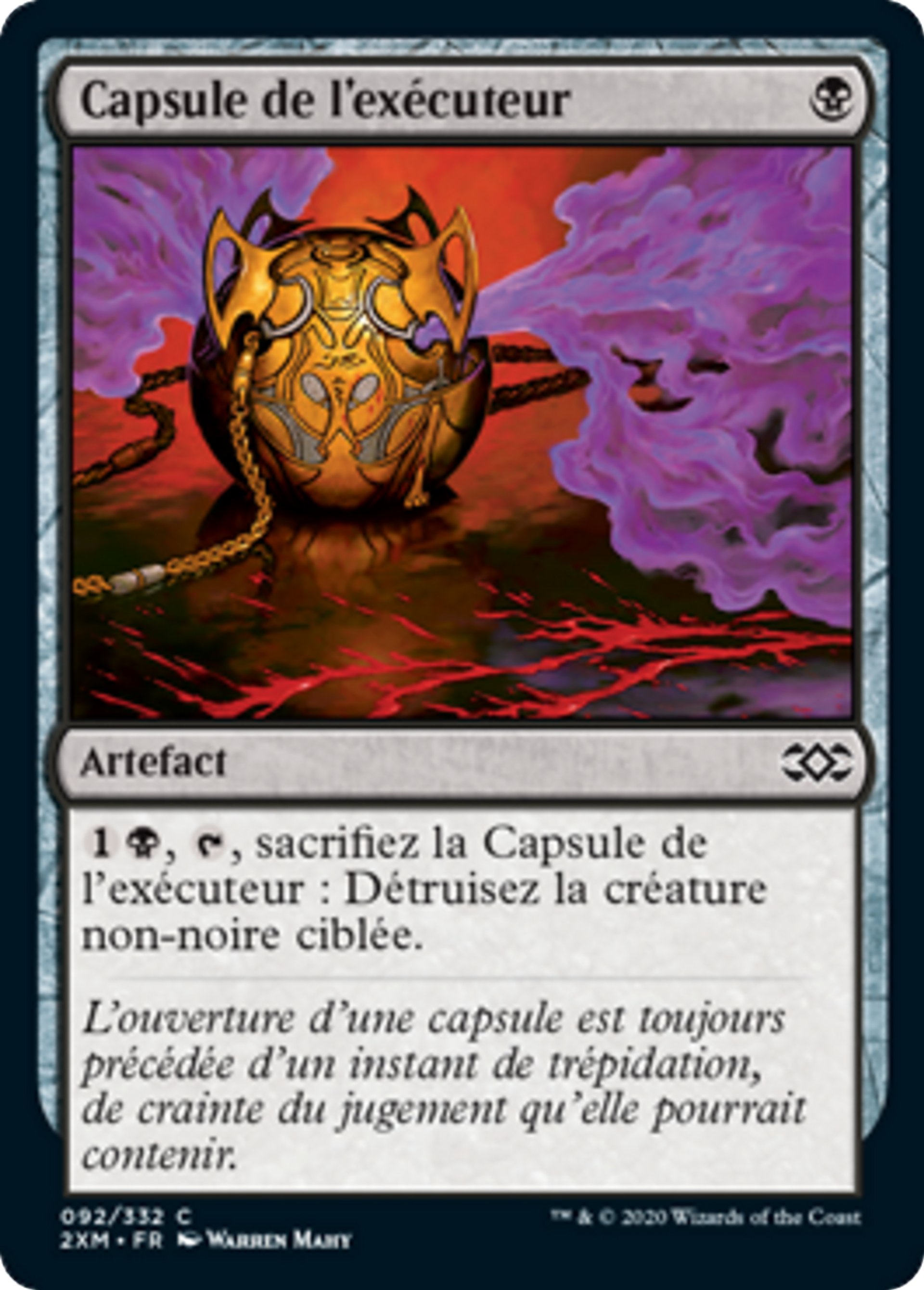 Capsule de l'exécuteur — Double Masters — Magic: The Gathering