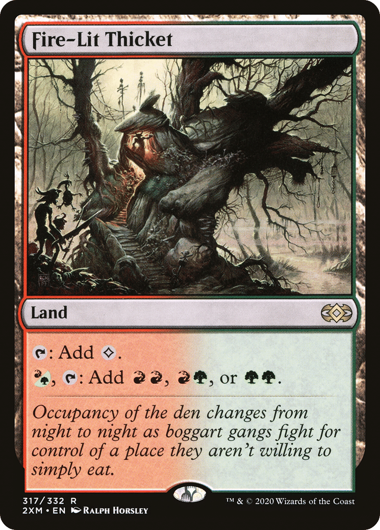 Fire-Lit Thicket — Double Masters — Magic: The Gathering