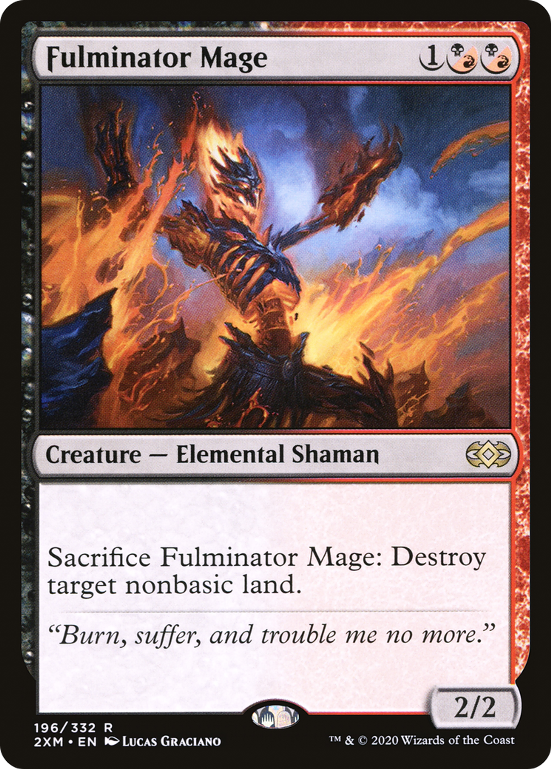 Fulminator Mage — Double Masters — Magic: The Gathering