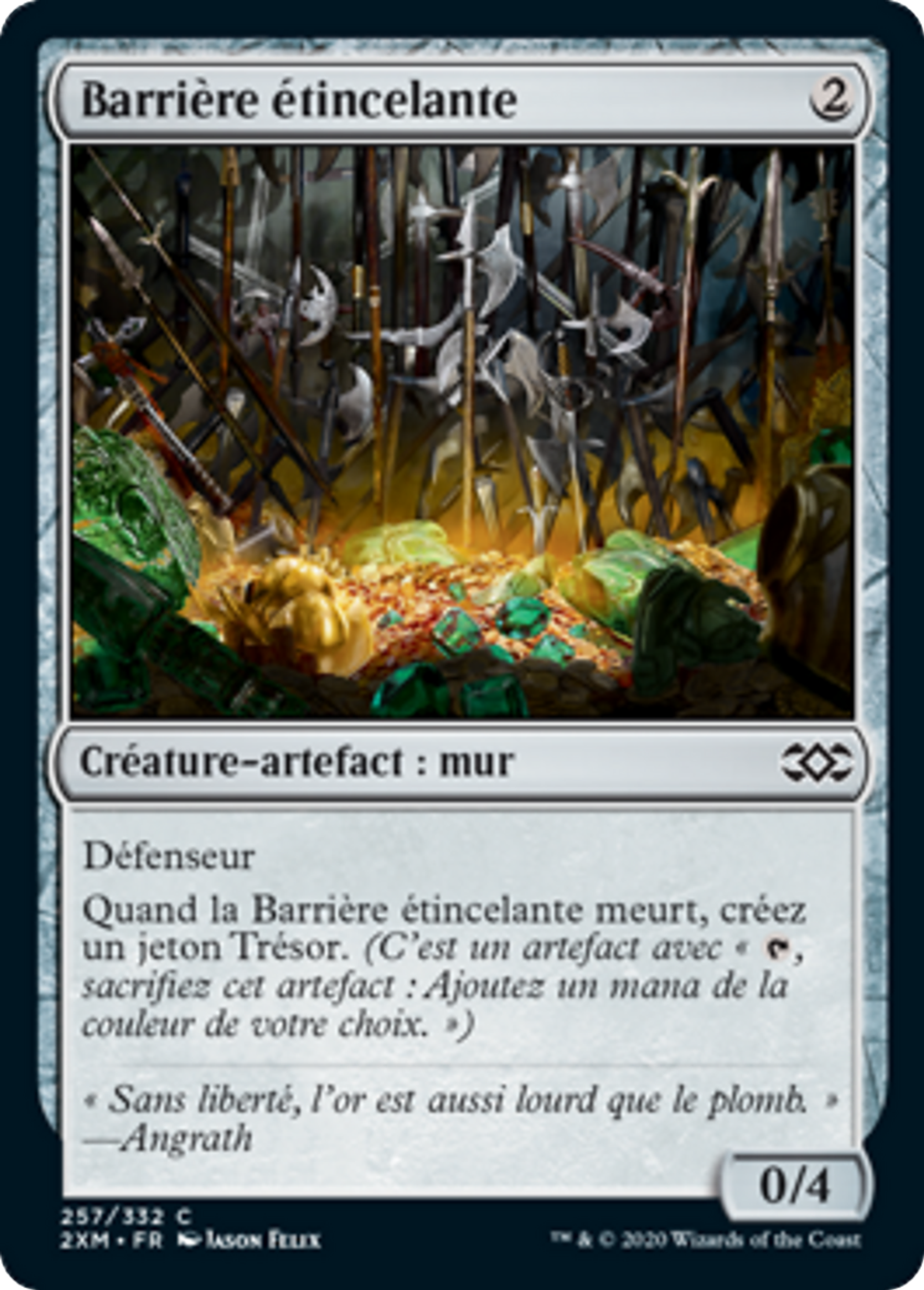 Barrière étincelante — Double Masters — Magic: The Gathering